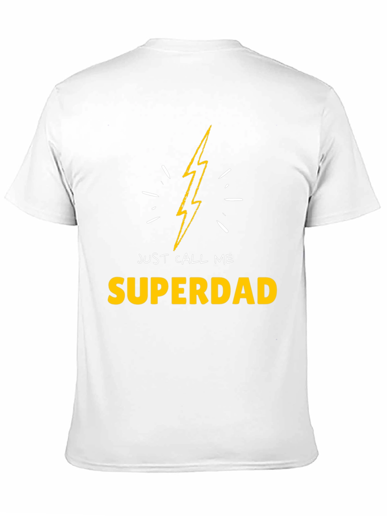 Superdad T-Shirt - Lightning Bolt Design