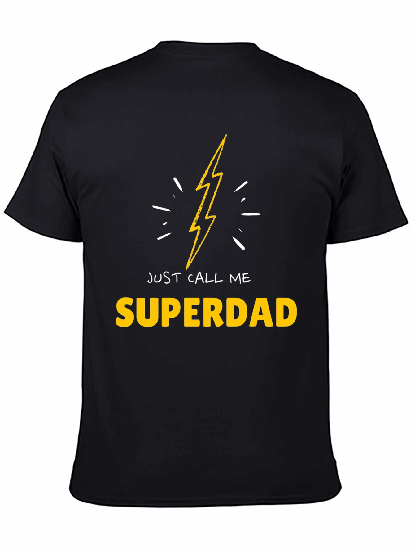 Superdad T-Shirt - Lightning Bolt Design