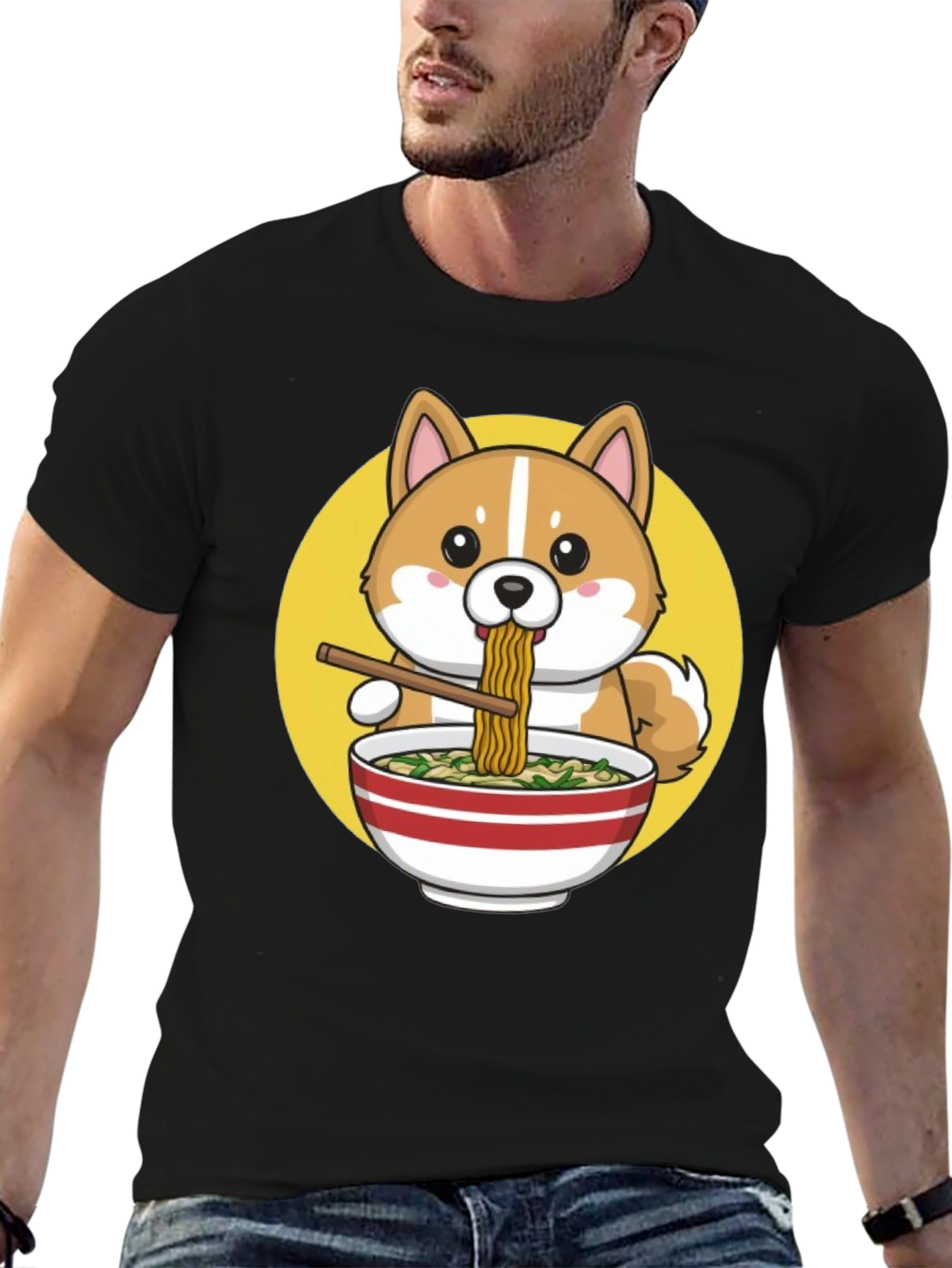 Cute Shiba Ramen T-Shirt