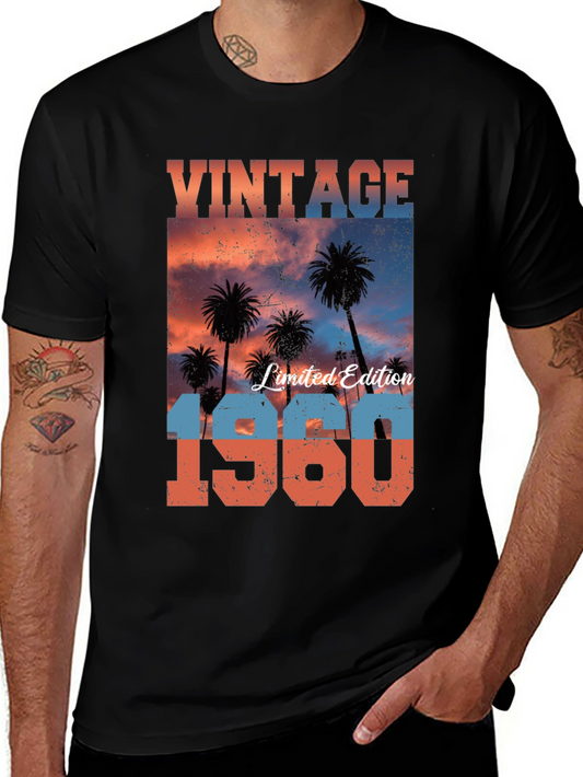 Vintage 1960 T-Shirt Palm Tree Limited Edition