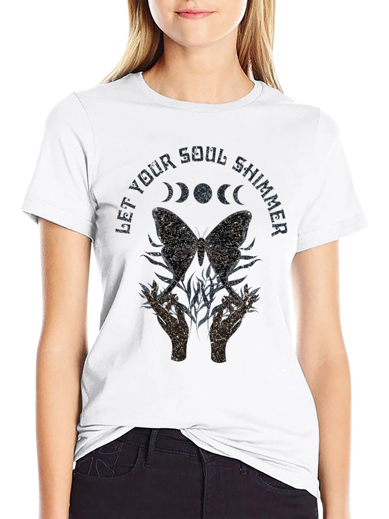 Soul Shimmer Moth Graphic Tee - Unisex
