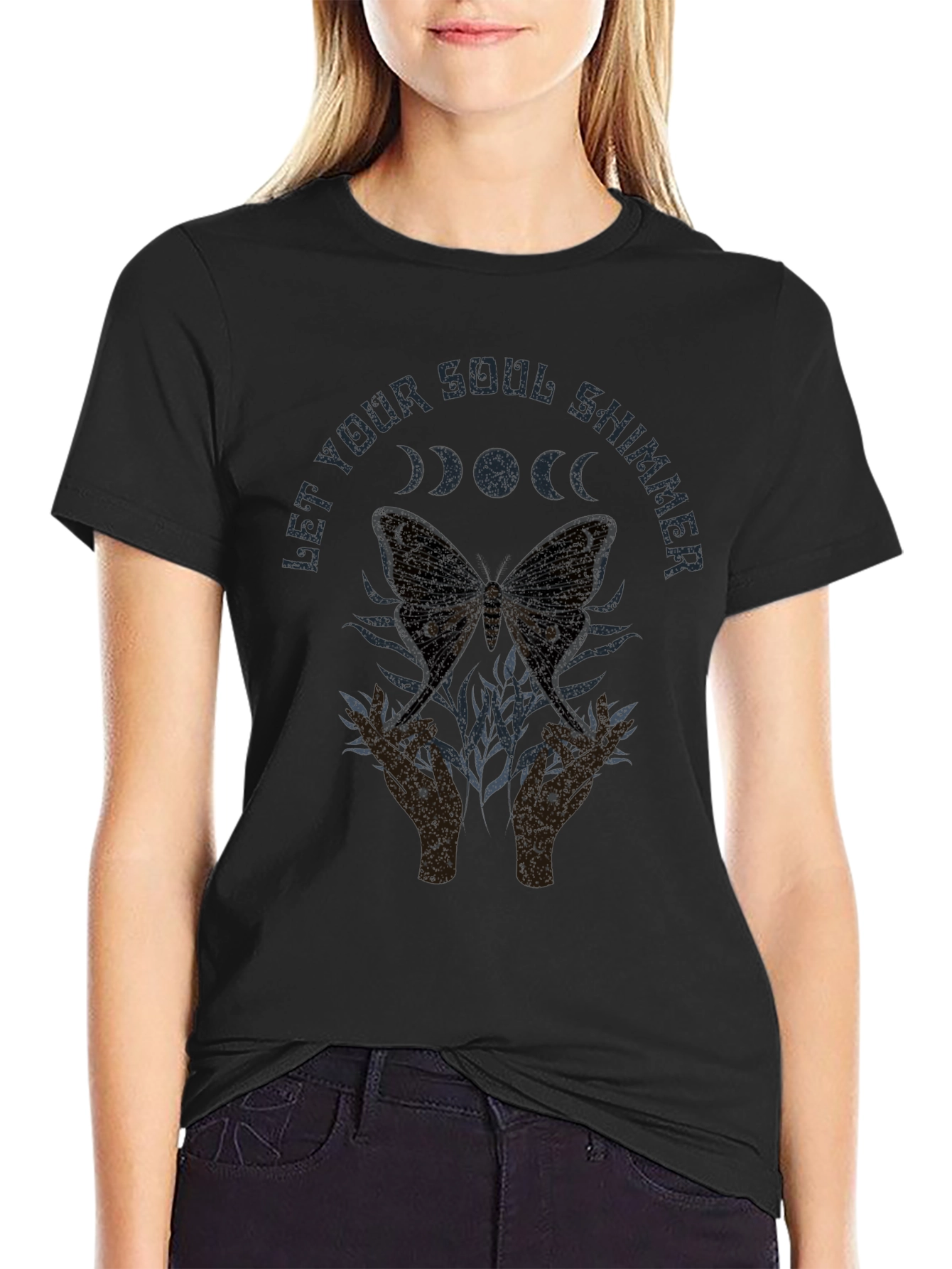 Soul Shimmer Moth Graphic Tee - Unisex