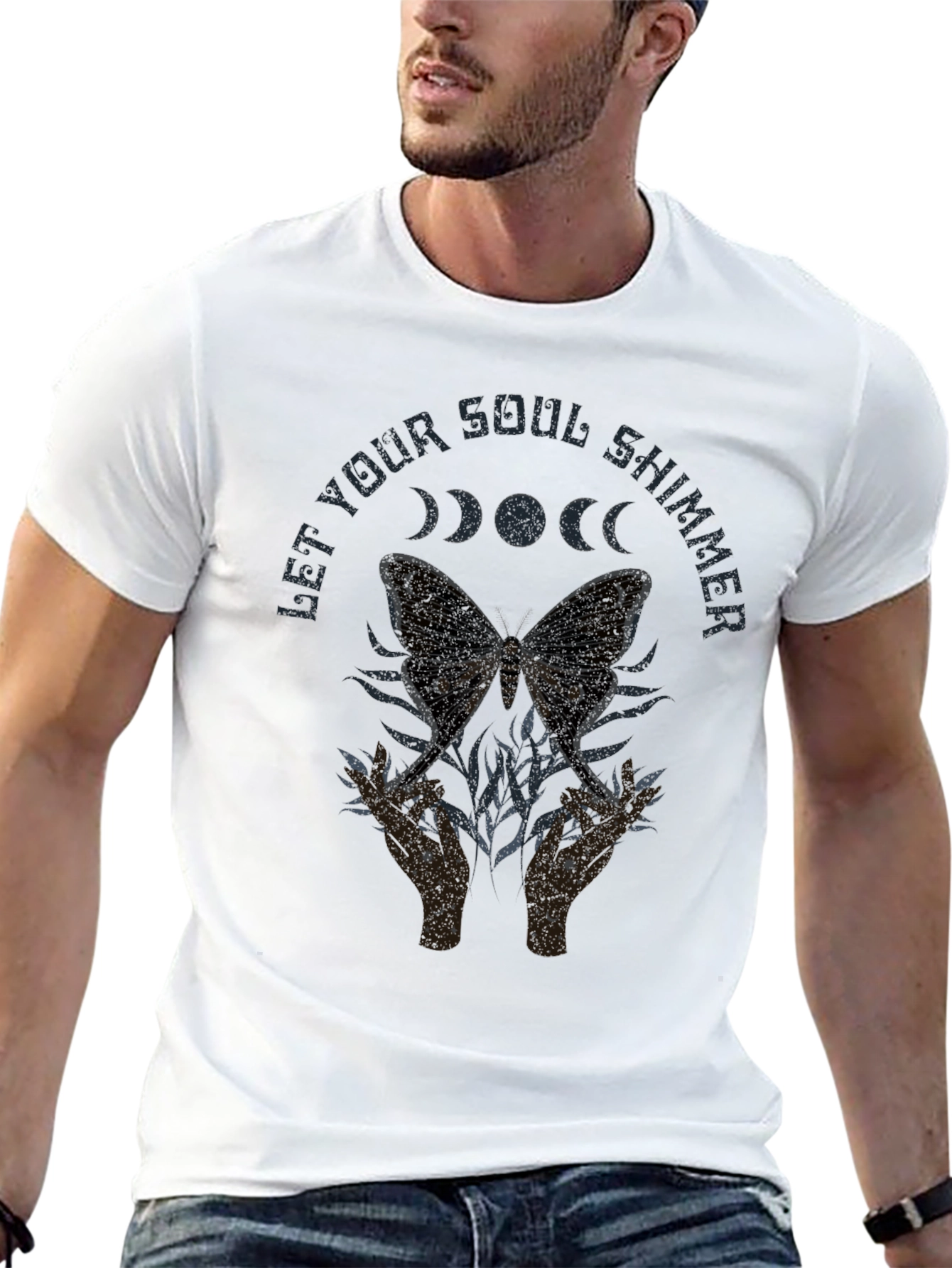 Soul Shimmer Moth Graphic Tee - Unisex