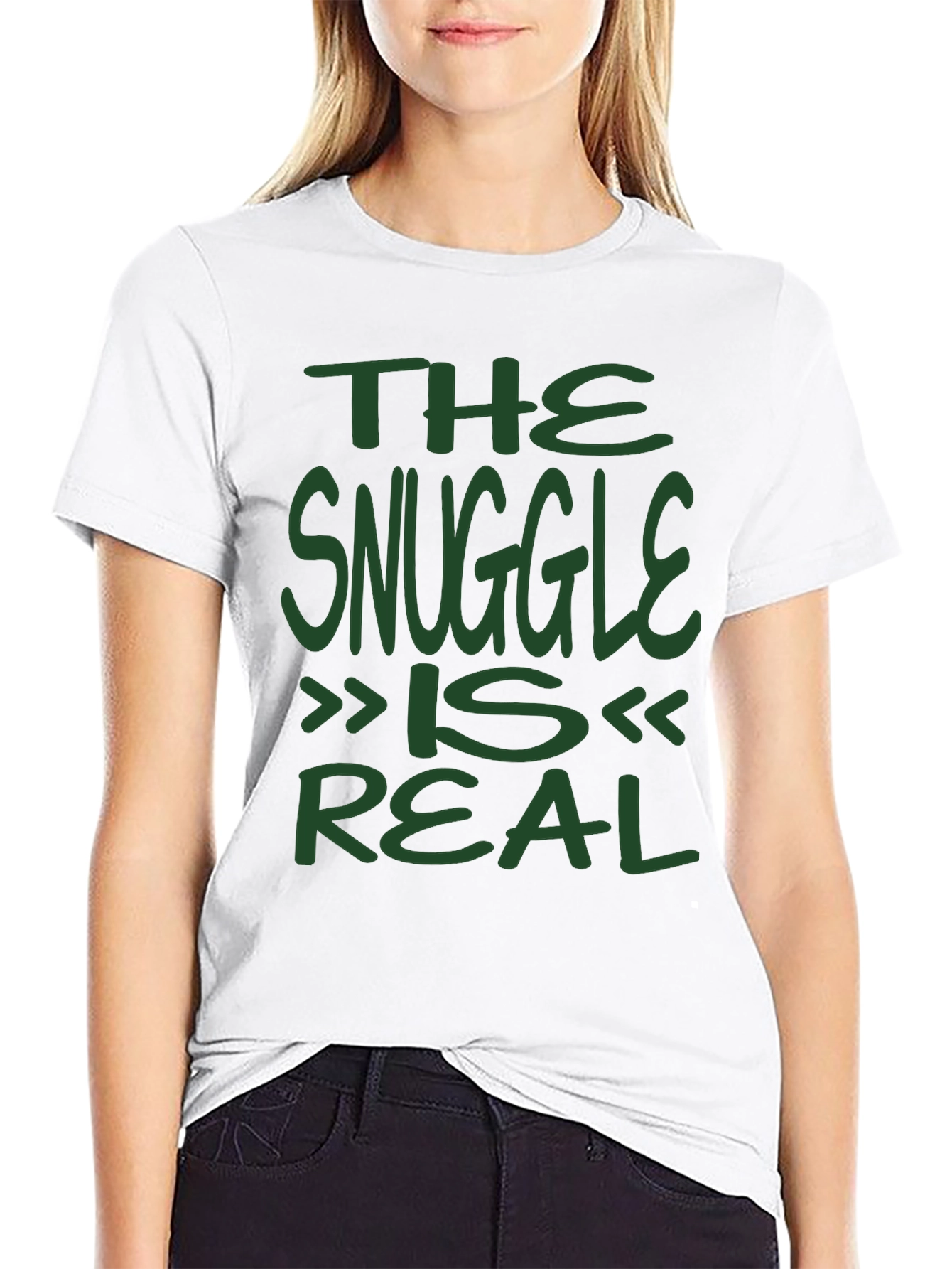 The Snuggle Is Real Graphic Tee - Soft Cotton