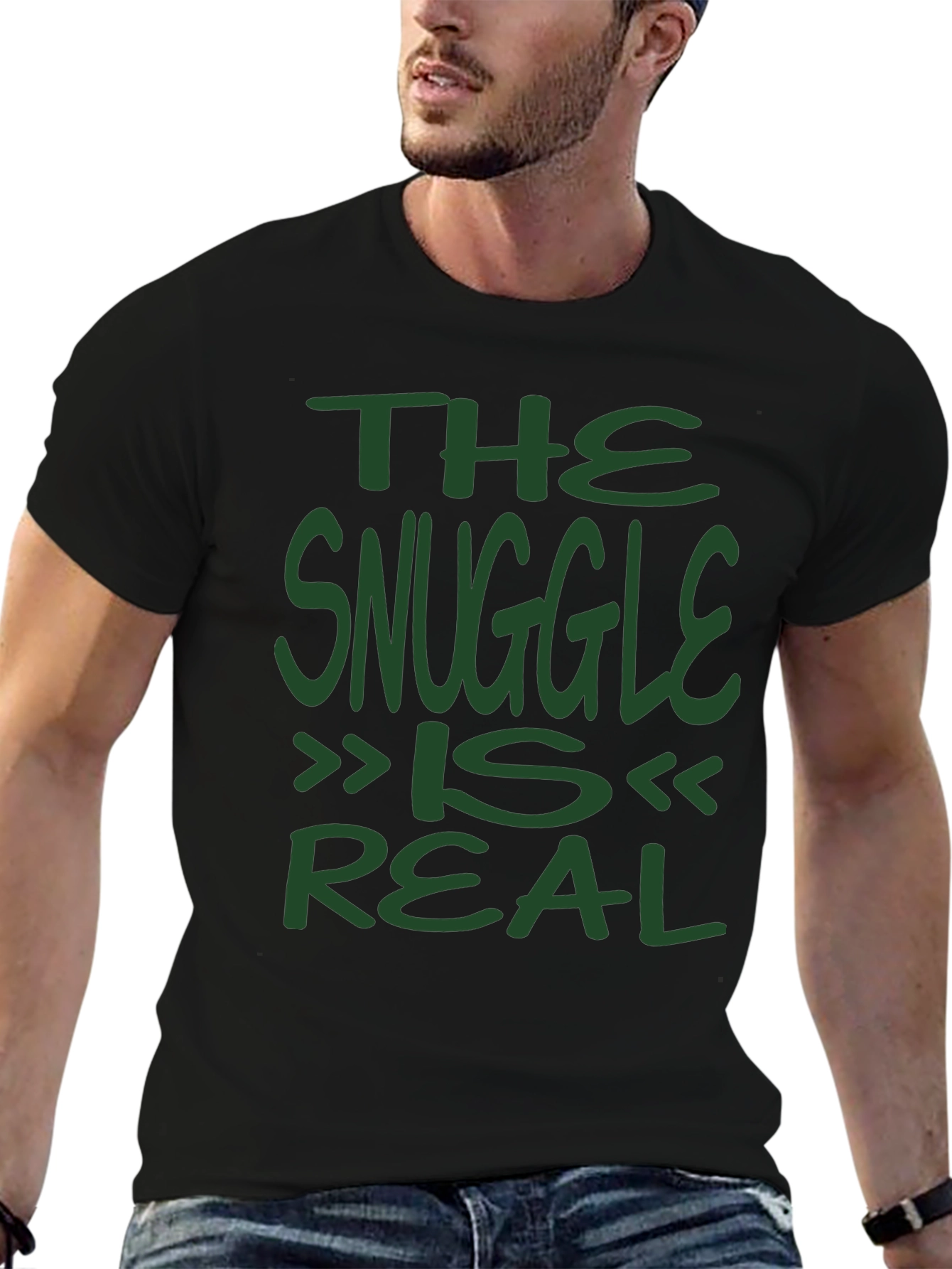The Snuggle Is Real Graphic Tee - Soft Cotton