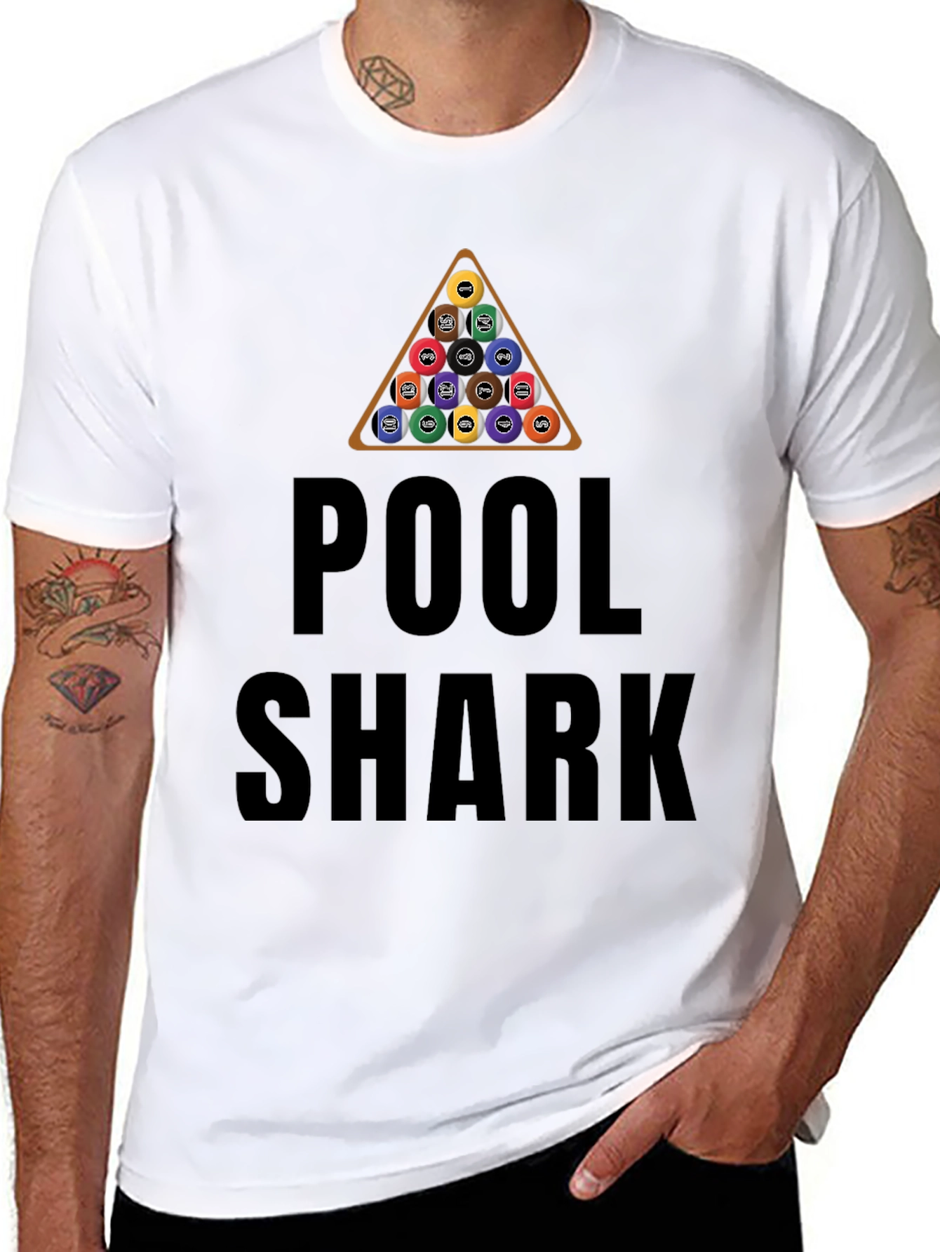 Pool Shark Black Graphic Tee