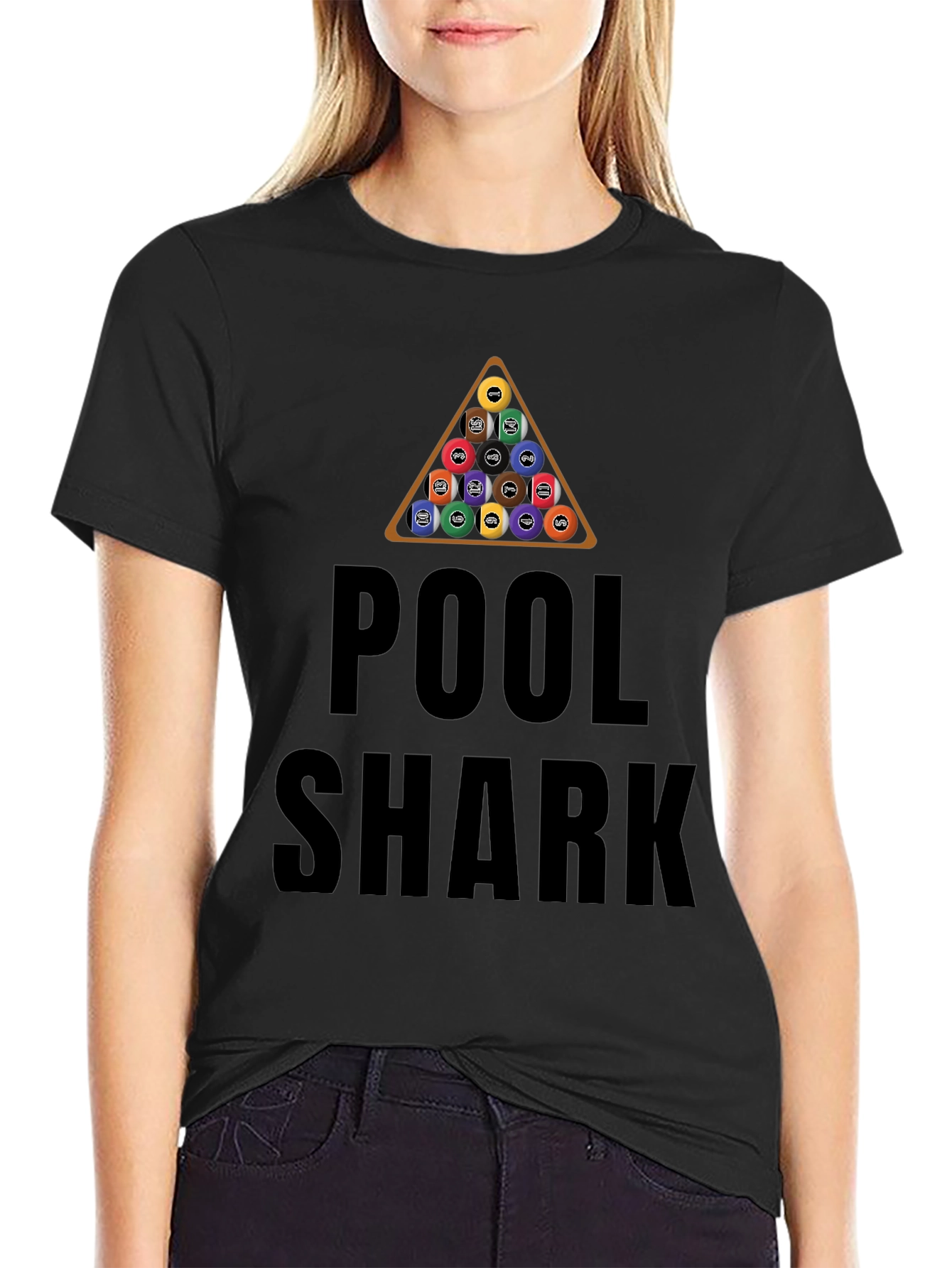 Pool Shark Black Graphic Tee