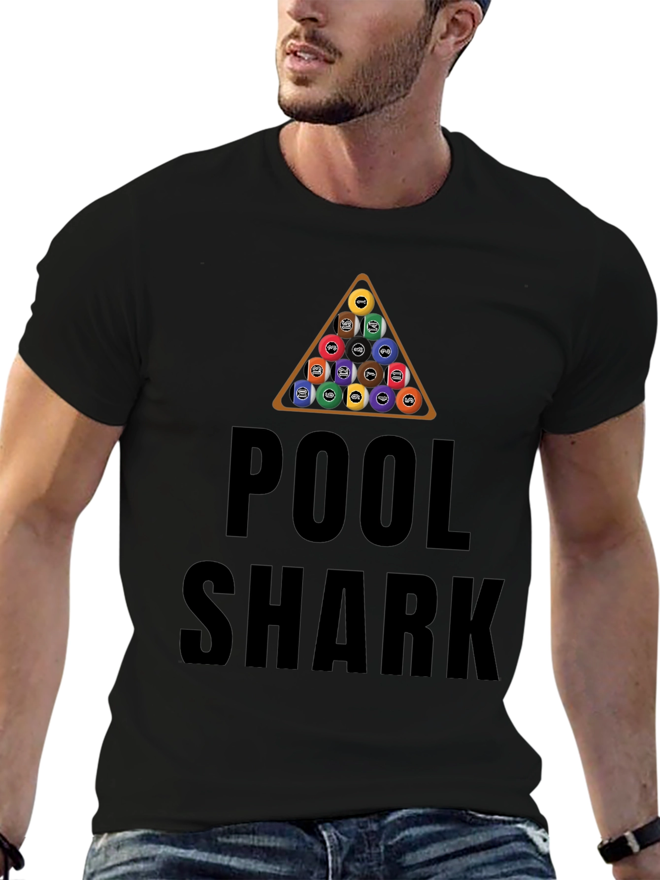 Pool Shark Black Graphic Tee