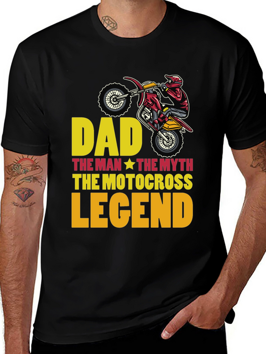 Dad Motocross Legend T-Shirt - Gift for Fathers Day