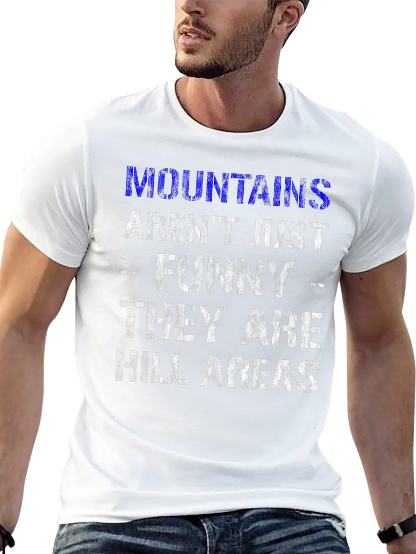 Funny Mountains & Hill Areas Graphic T-Shirt