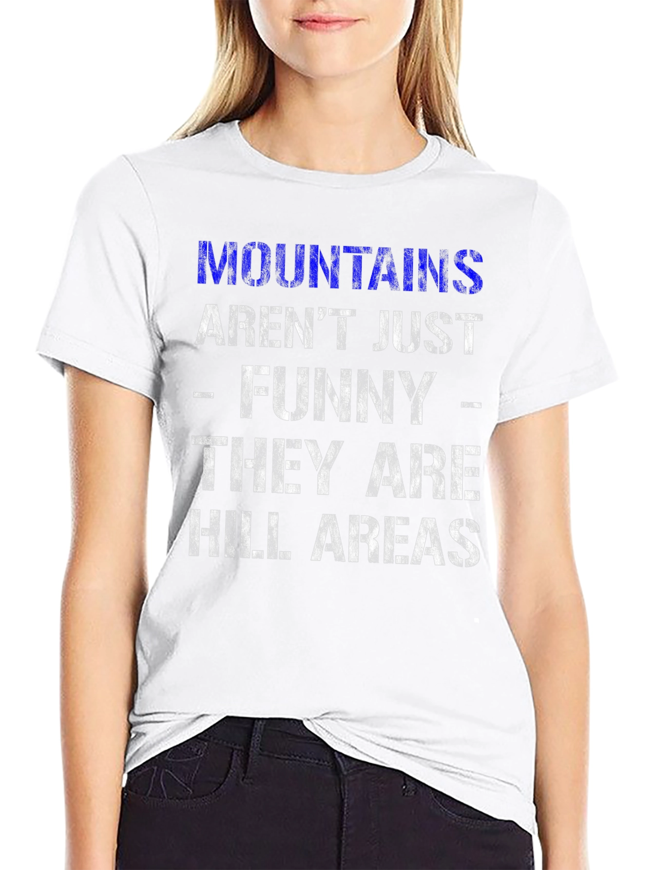 Funny Mountains & Hill Areas Graphic T-Shirt