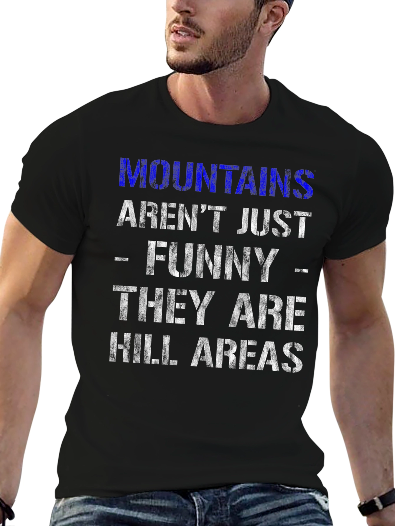 Funny Mountains & Hill Areas Graphic T-Shirt