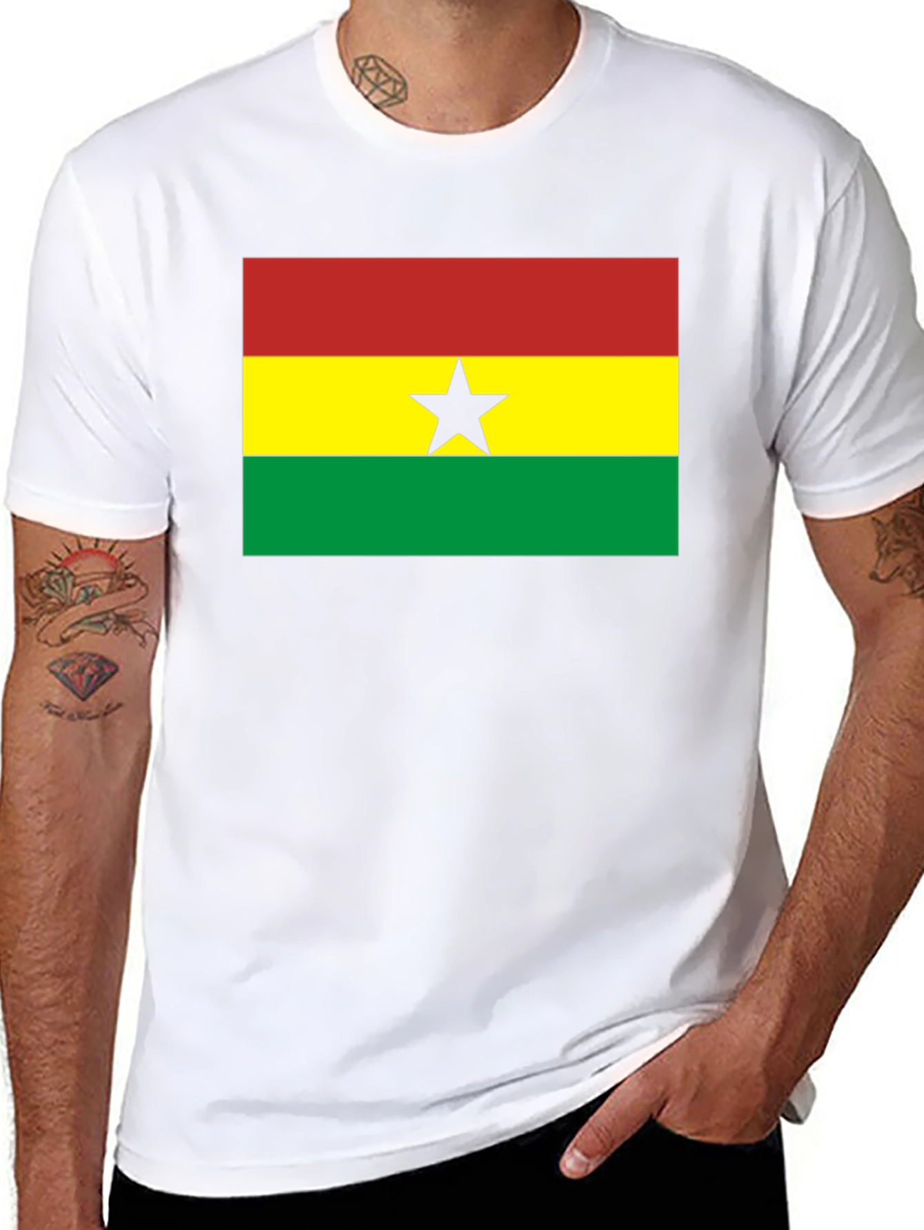 Ghana Flag T-Shirt - Support Ghanaian Pride!