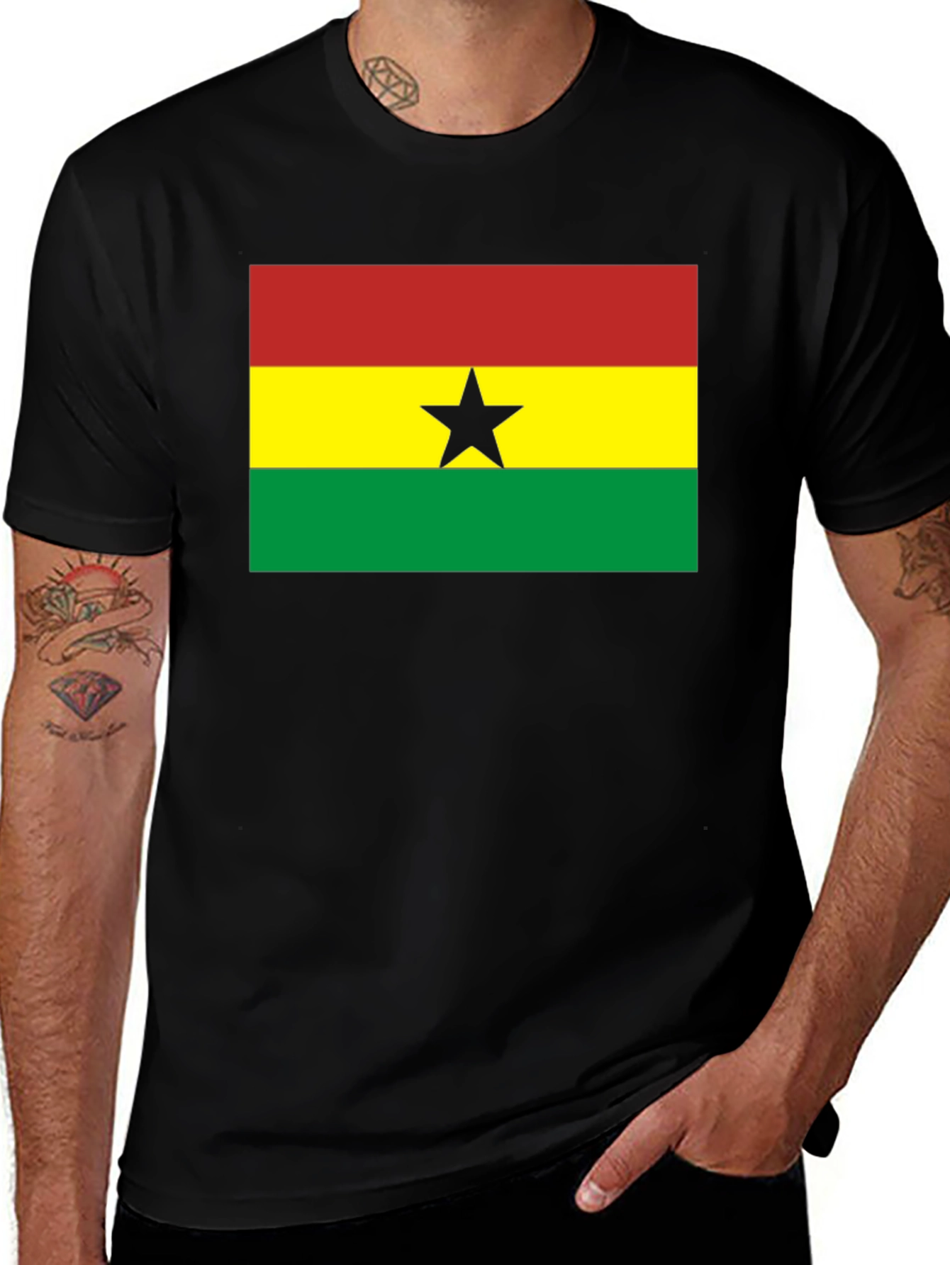 Ghana Flag T-Shirt - Support Ghanaian Pride!