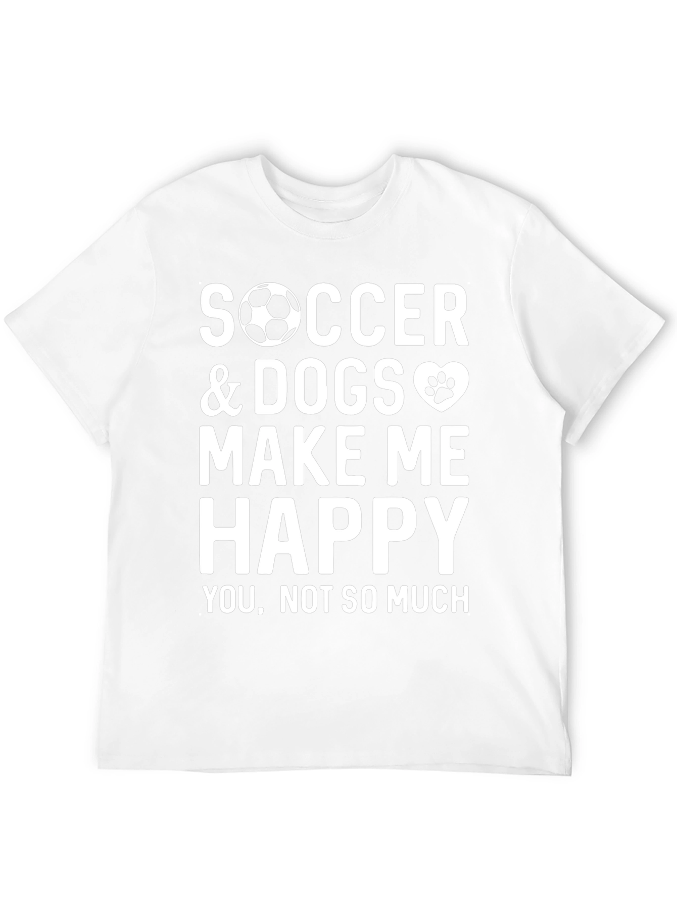 Soccer and Dogs Make Me Happy Graphic Tee