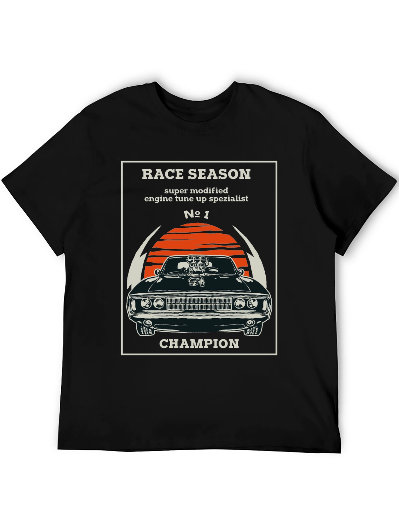Race Season Champion Car Graphic T-Shirt