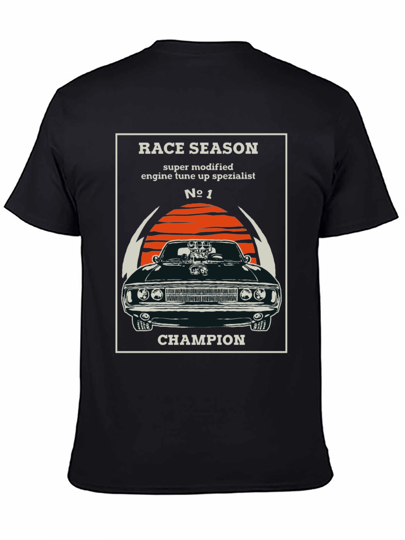 Race Season Champion Car Graphic T-Shirt