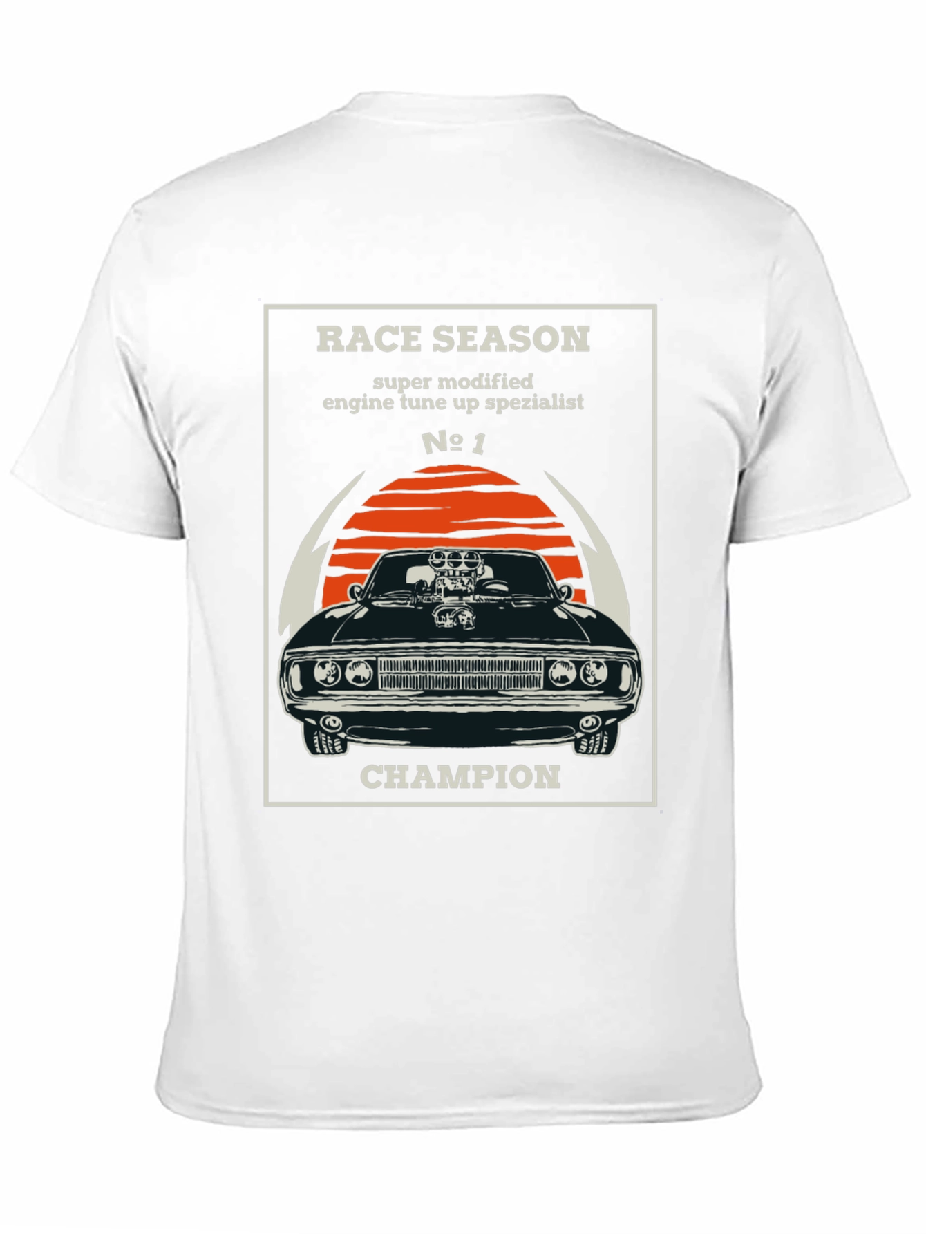Race Season Champion Car Graphic T-Shirt