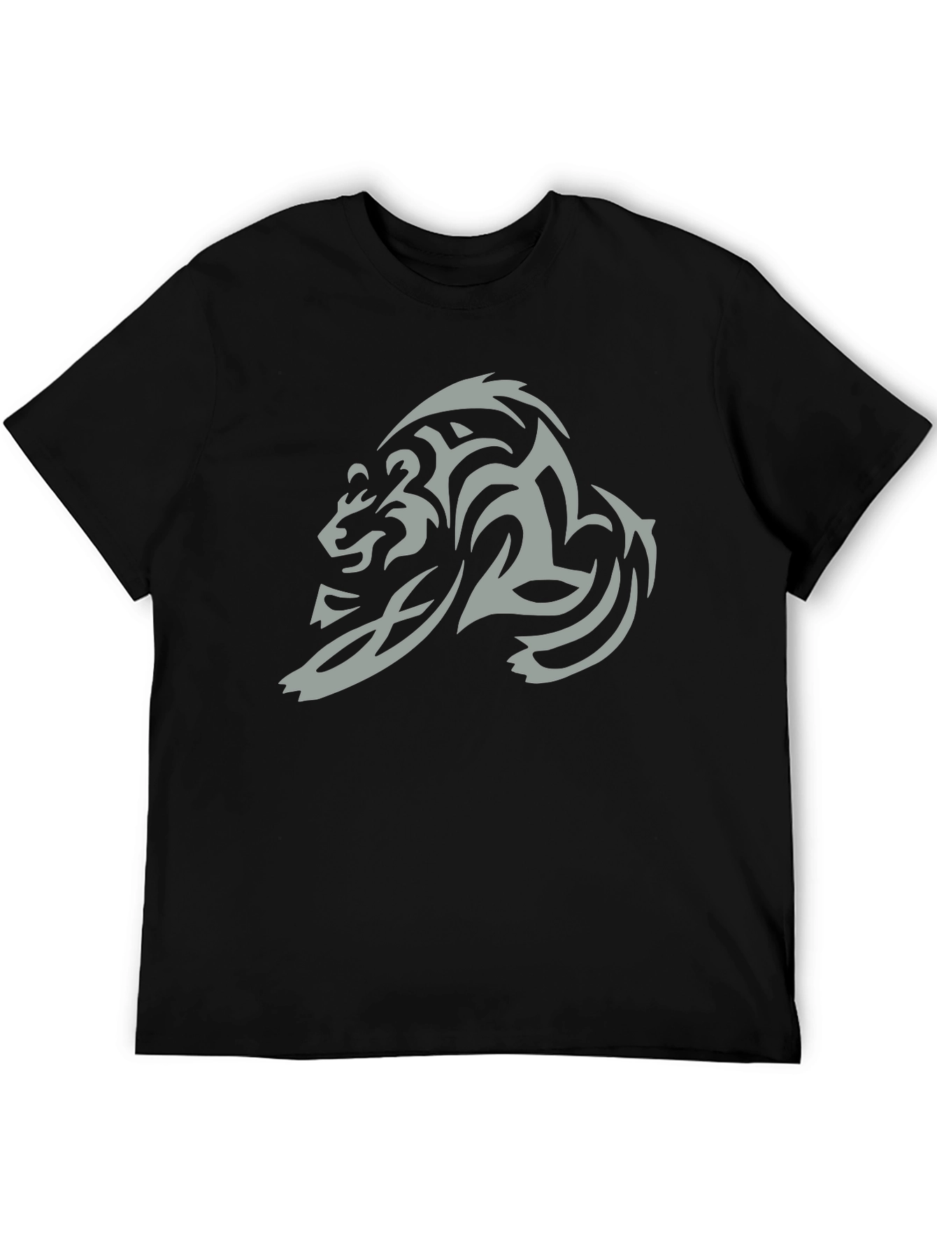 Tribal Bear Graphic Tee - Black