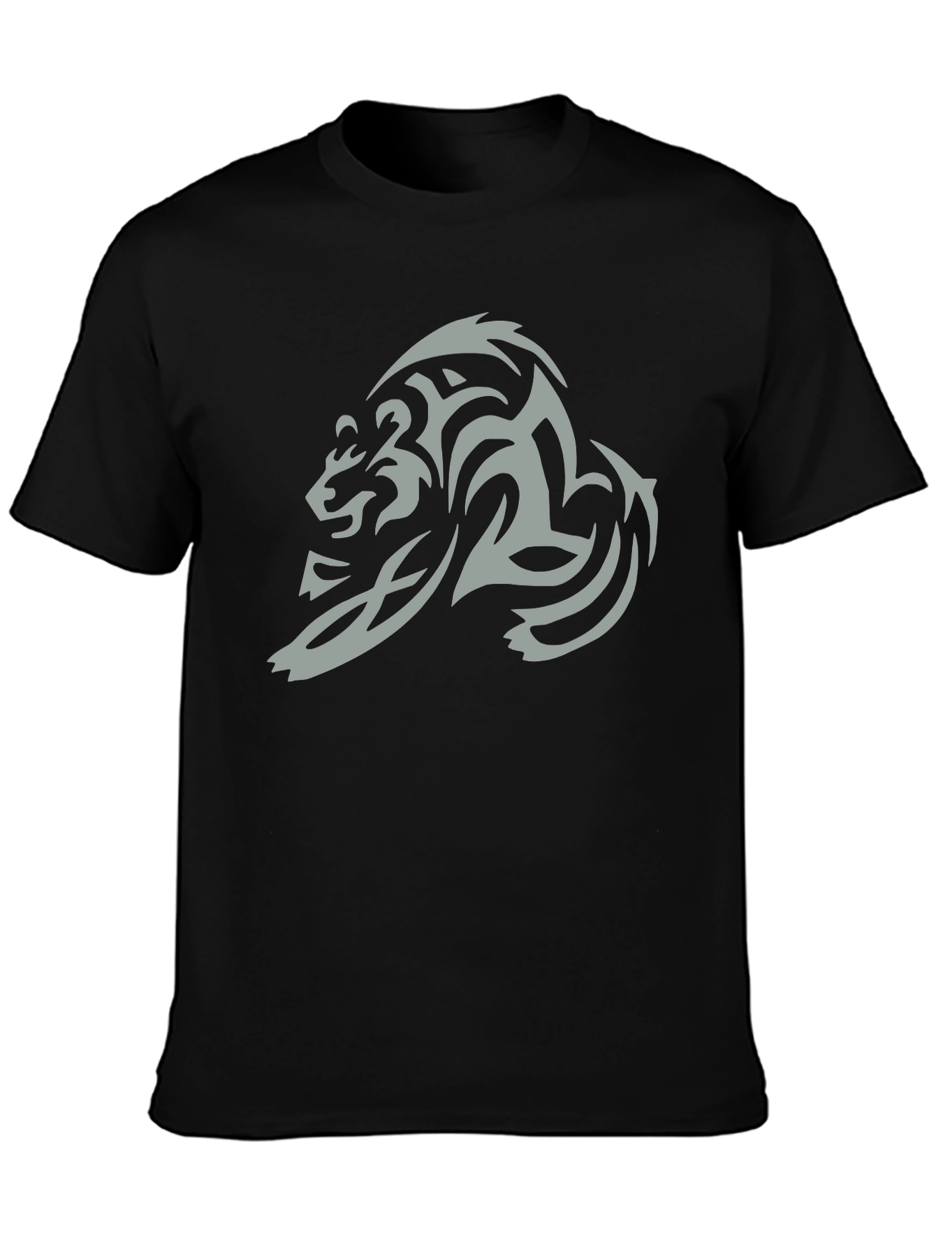 Tribal Bear Graphic Tee - Black