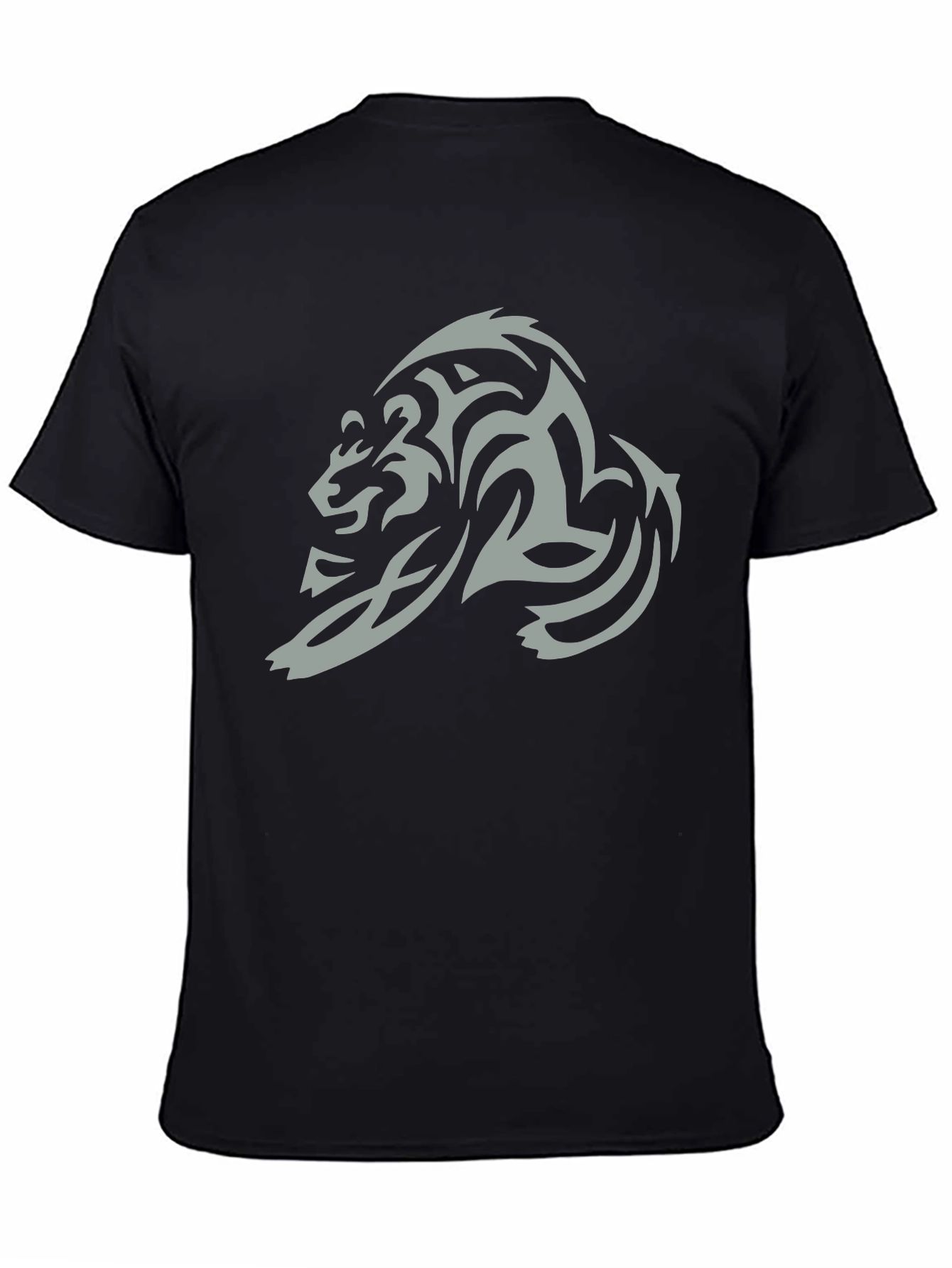 Tribal Bear Graphic Tee - Black