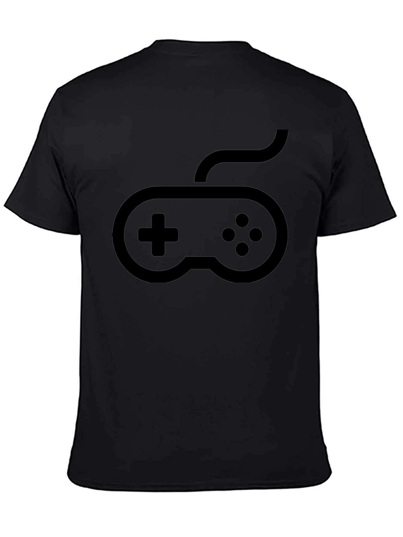 Gaming Controller Graphic T-Shirt - Black