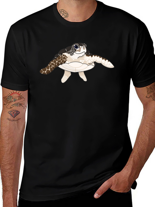 Turtle Graphic T-Shirt - Stylish Black Tee