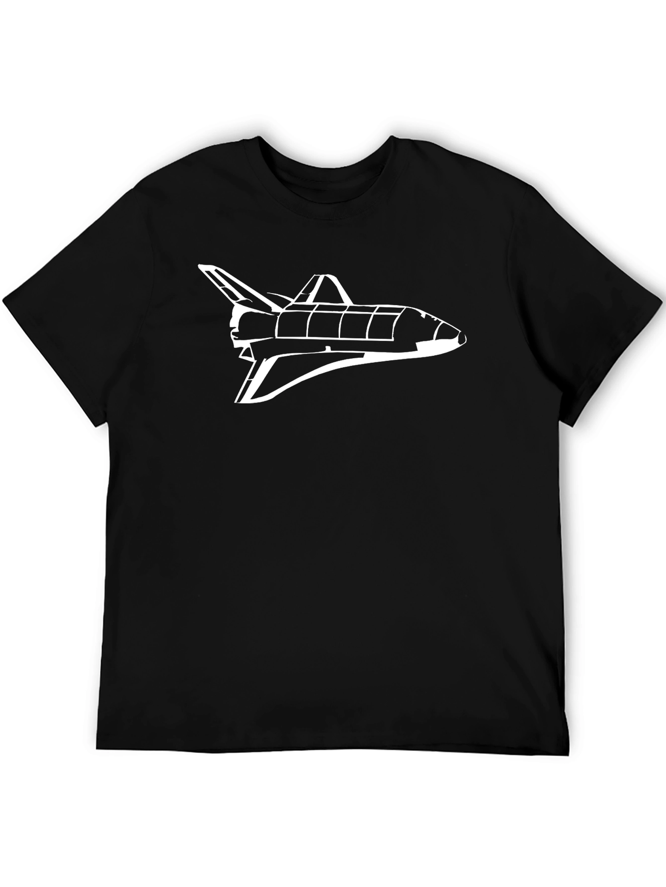 Space Shuttle Graphic T-Shirt - Black