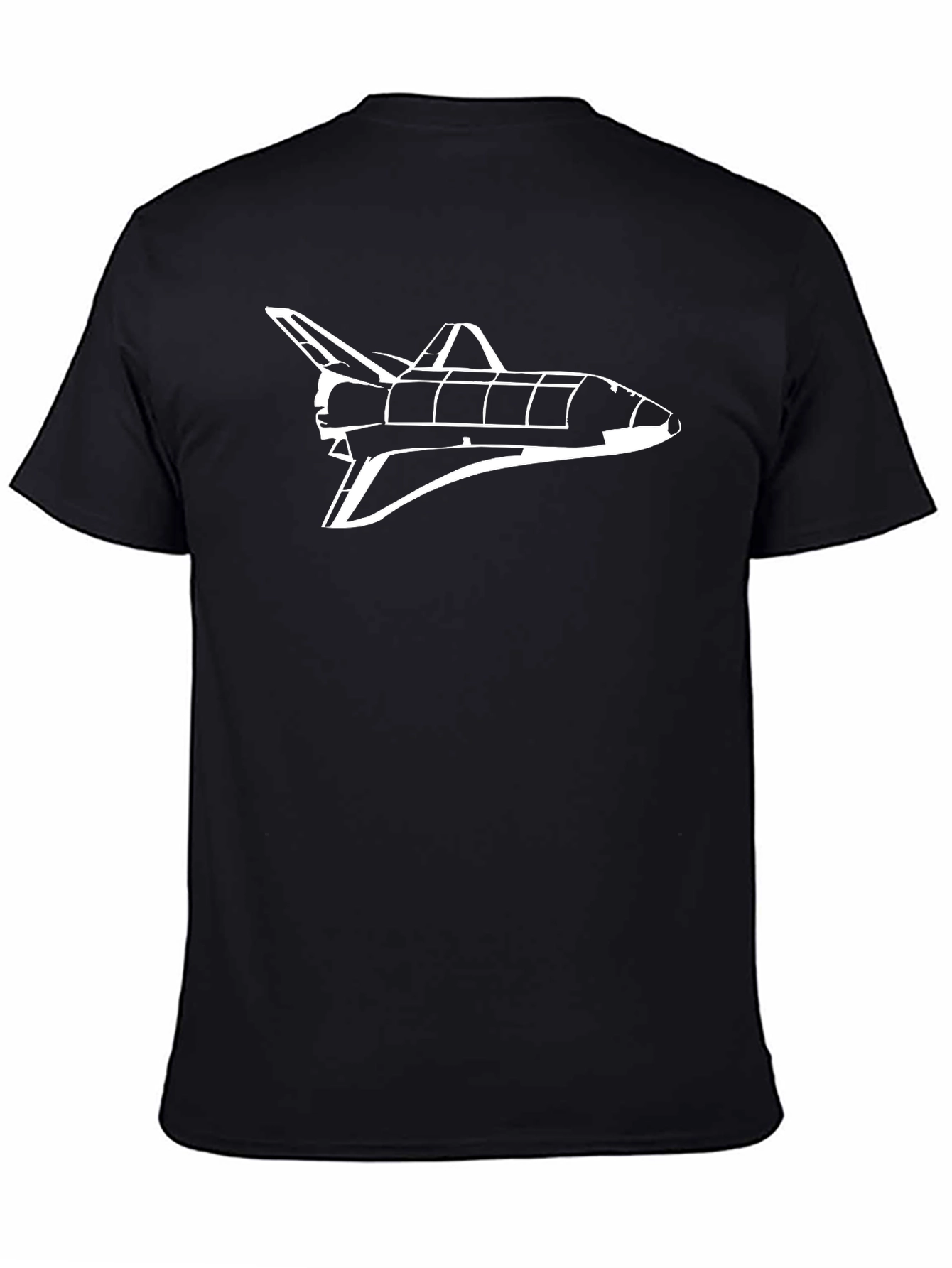 Space Shuttle Graphic T-Shirt - Black