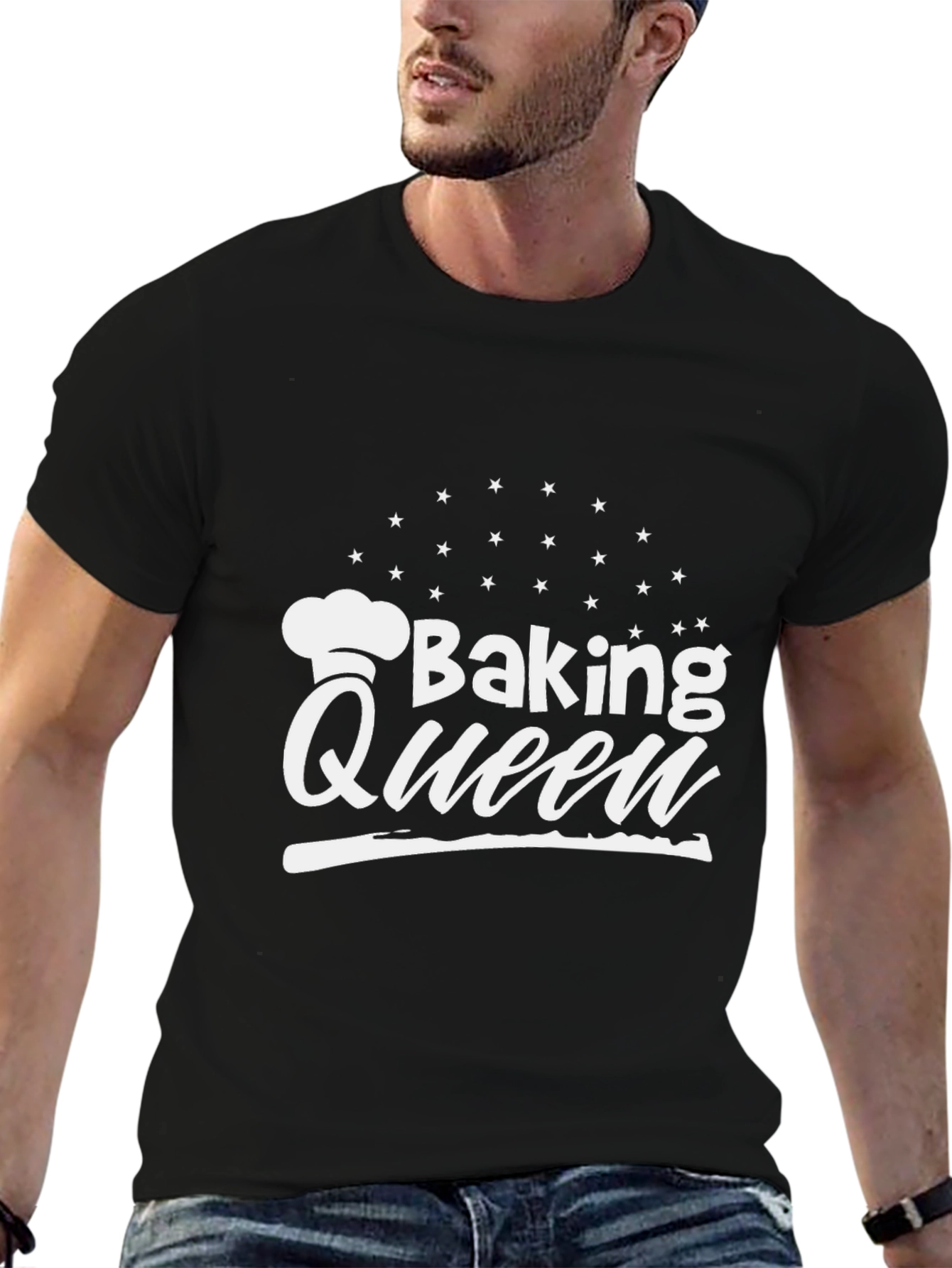 Baking Queen Graphic T-Shirt - Stylish Chef Apparel