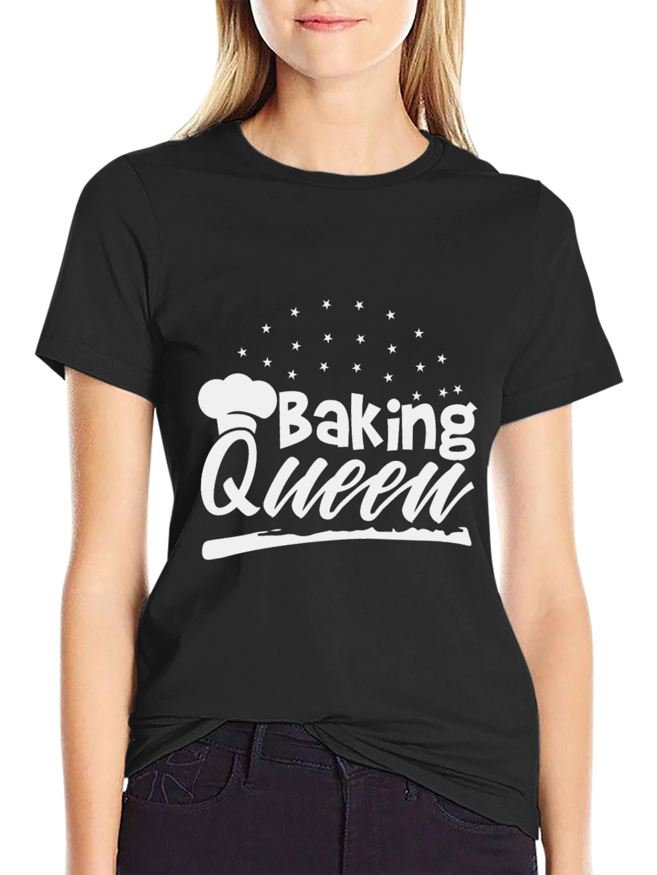 Baking Queen Graphic T-Shirt - Stylish Chef Apparel