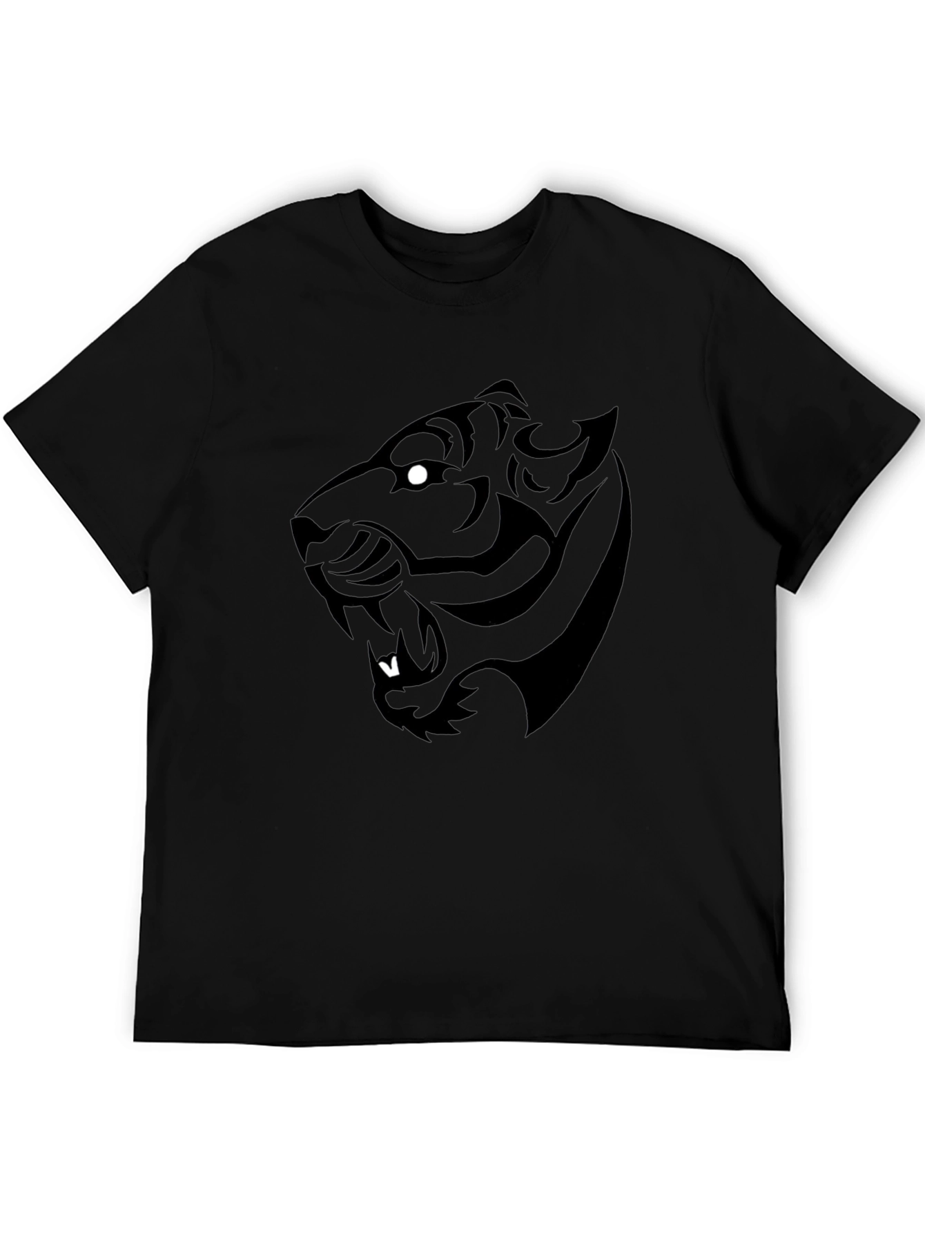Black Tiger Graphic Tee - Bold Style