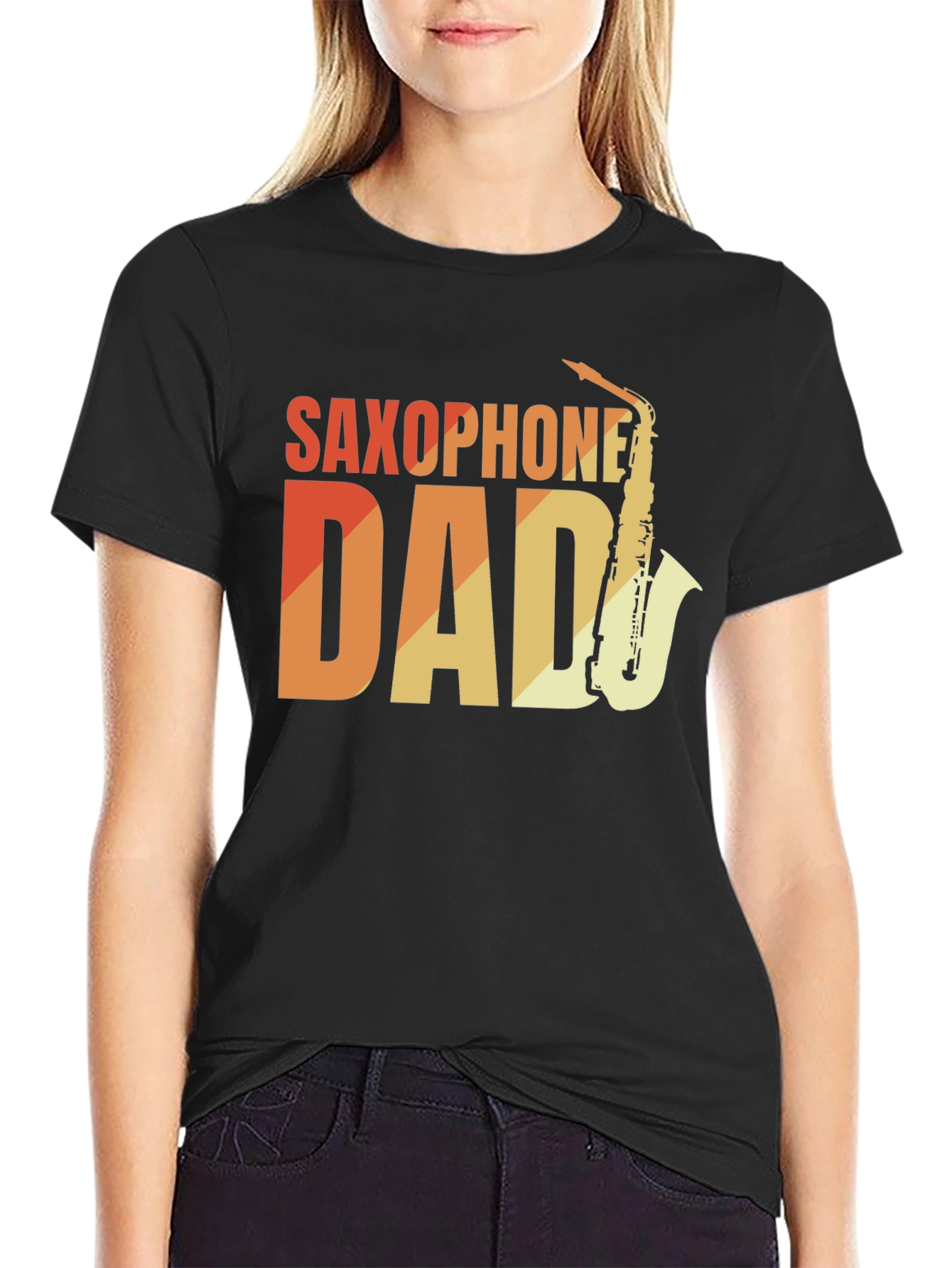 Saxophone Dad T-Shirt - Musician Fathers Day Gift