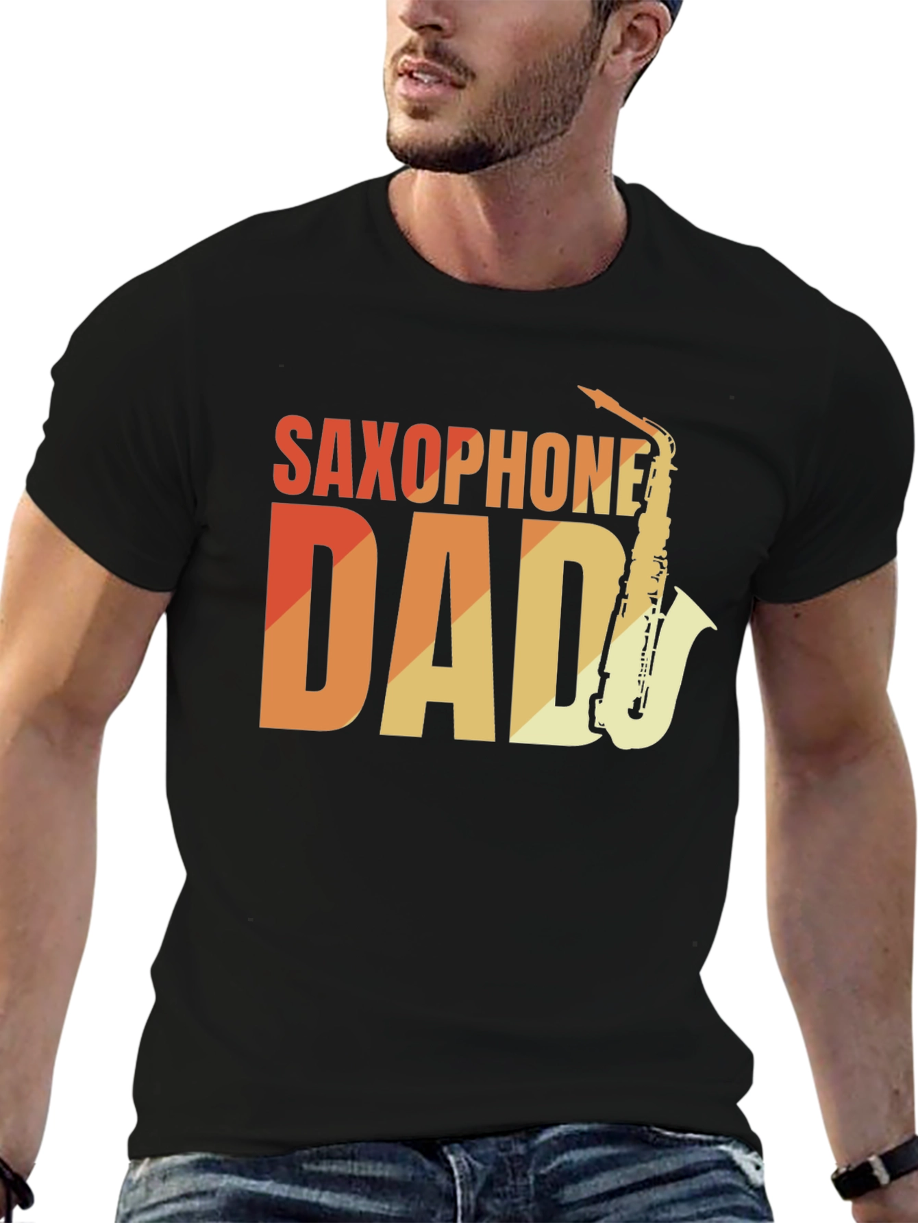 Saxophone Dad T-Shirt - Musician Fathers Day Gift