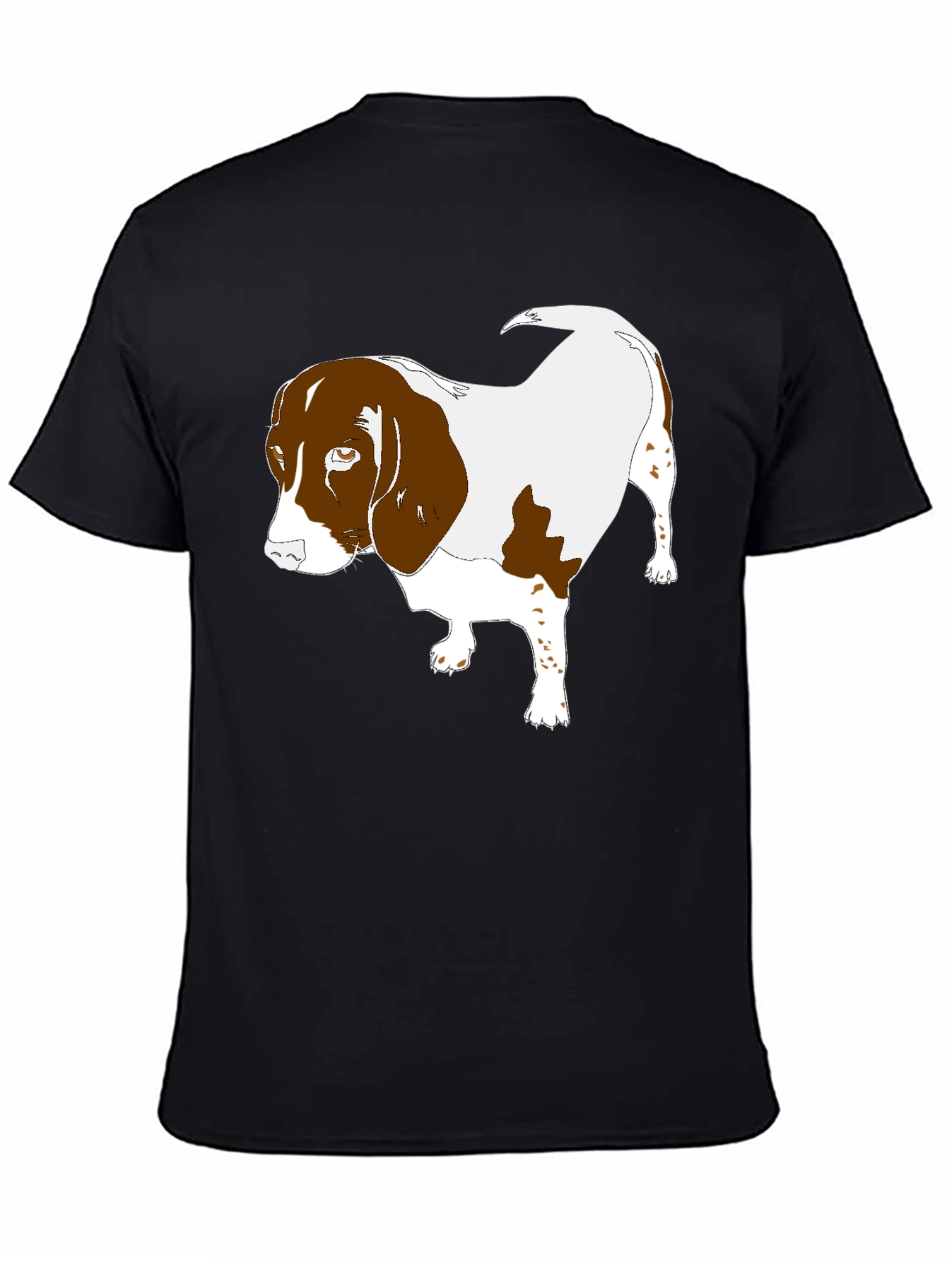 Beagle Dog Graphic Black T-Shirt