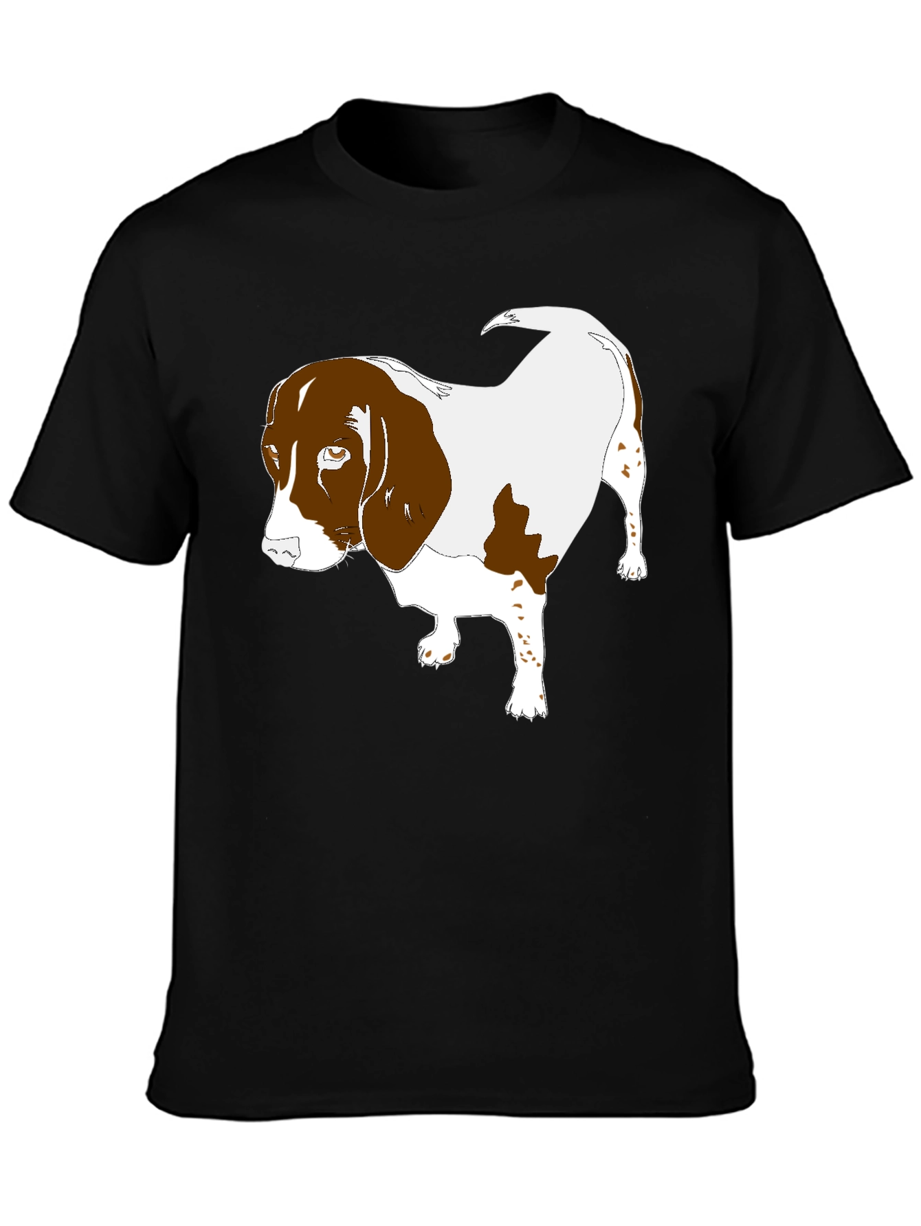 Beagle Dog Graphic Black T-Shirt
