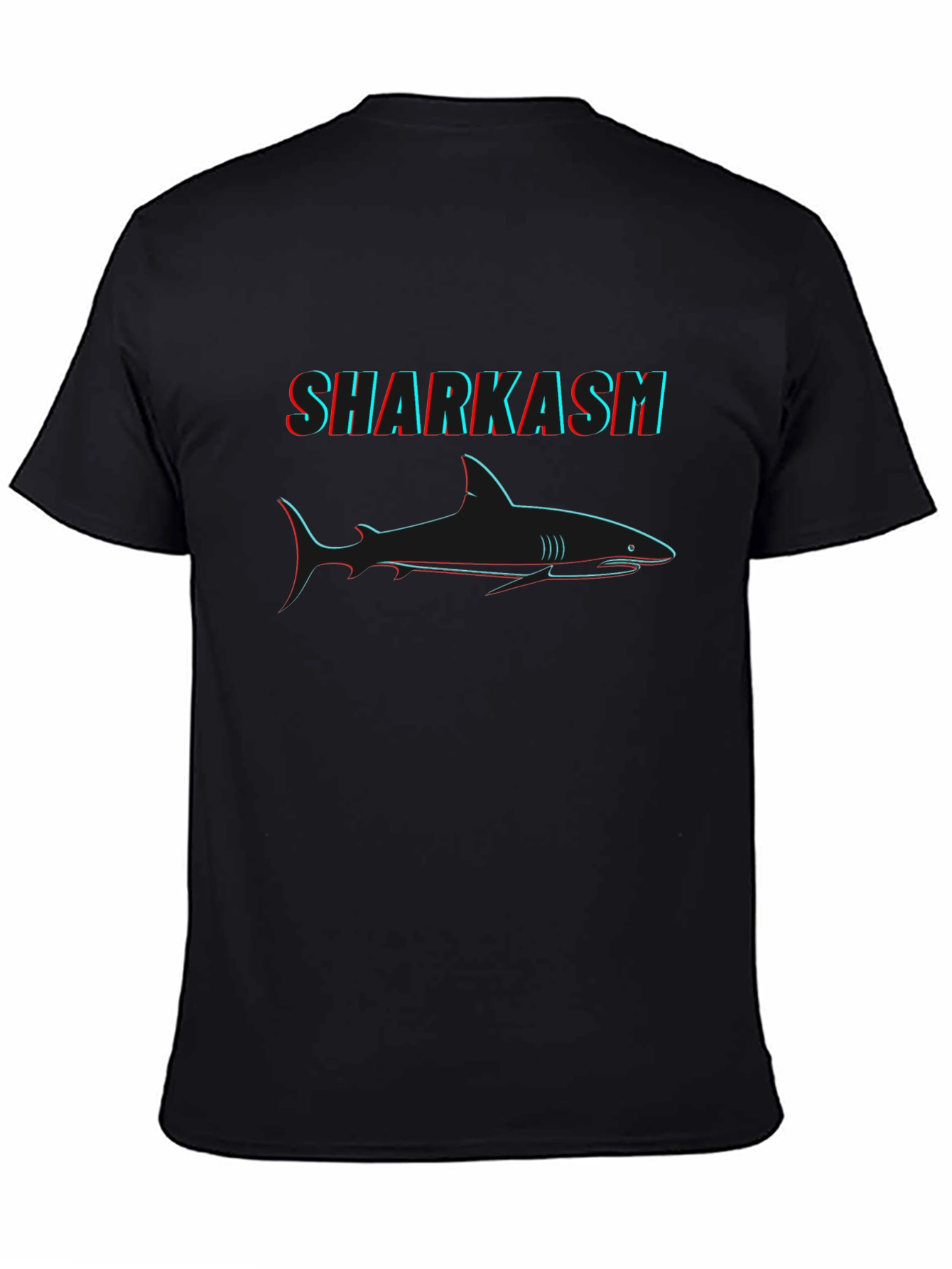Sharkasm Graphic Tee - Black