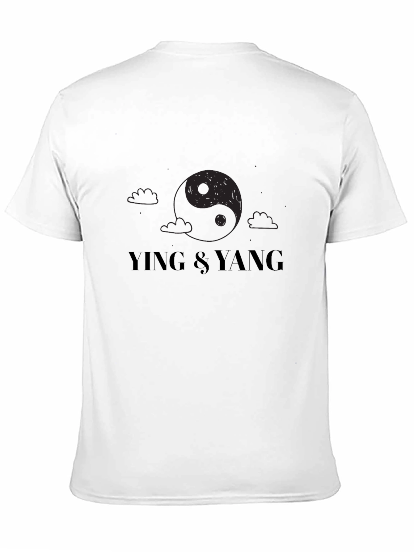 Ying & Yang Graphic Tee - Unisex Black T-Shirt