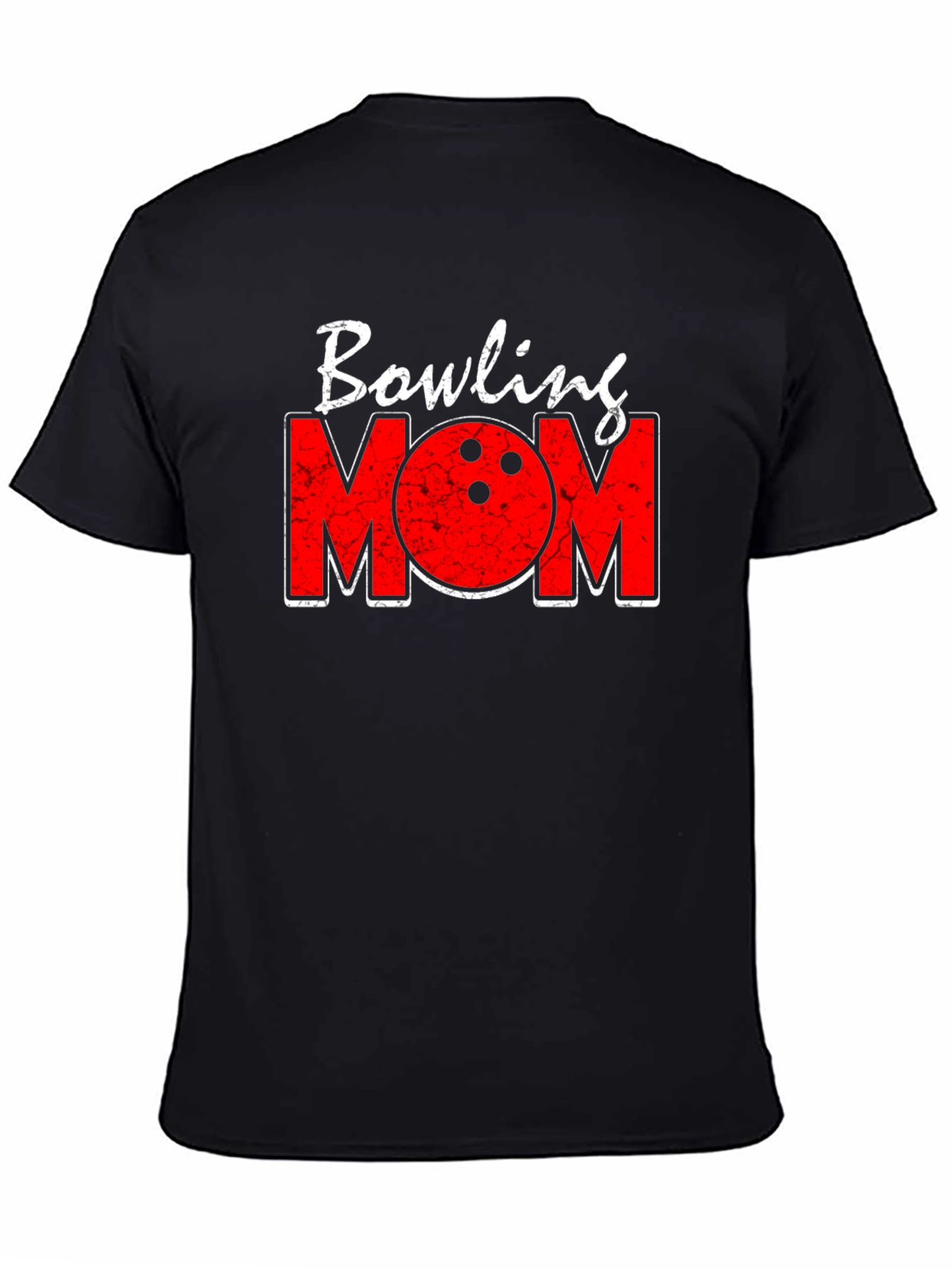 Bowling Mom Graphic T-Shirt - Black Tee