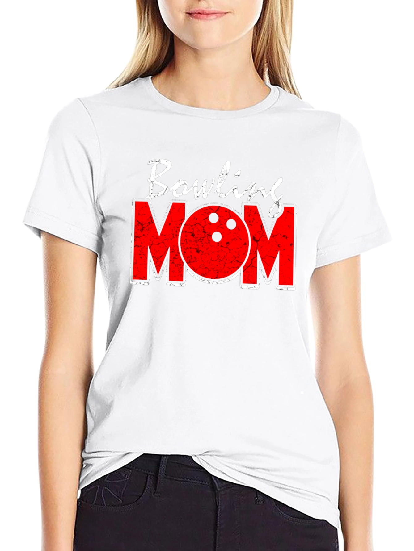 Bowling Mom Graphic T-Shirt - Black Tee