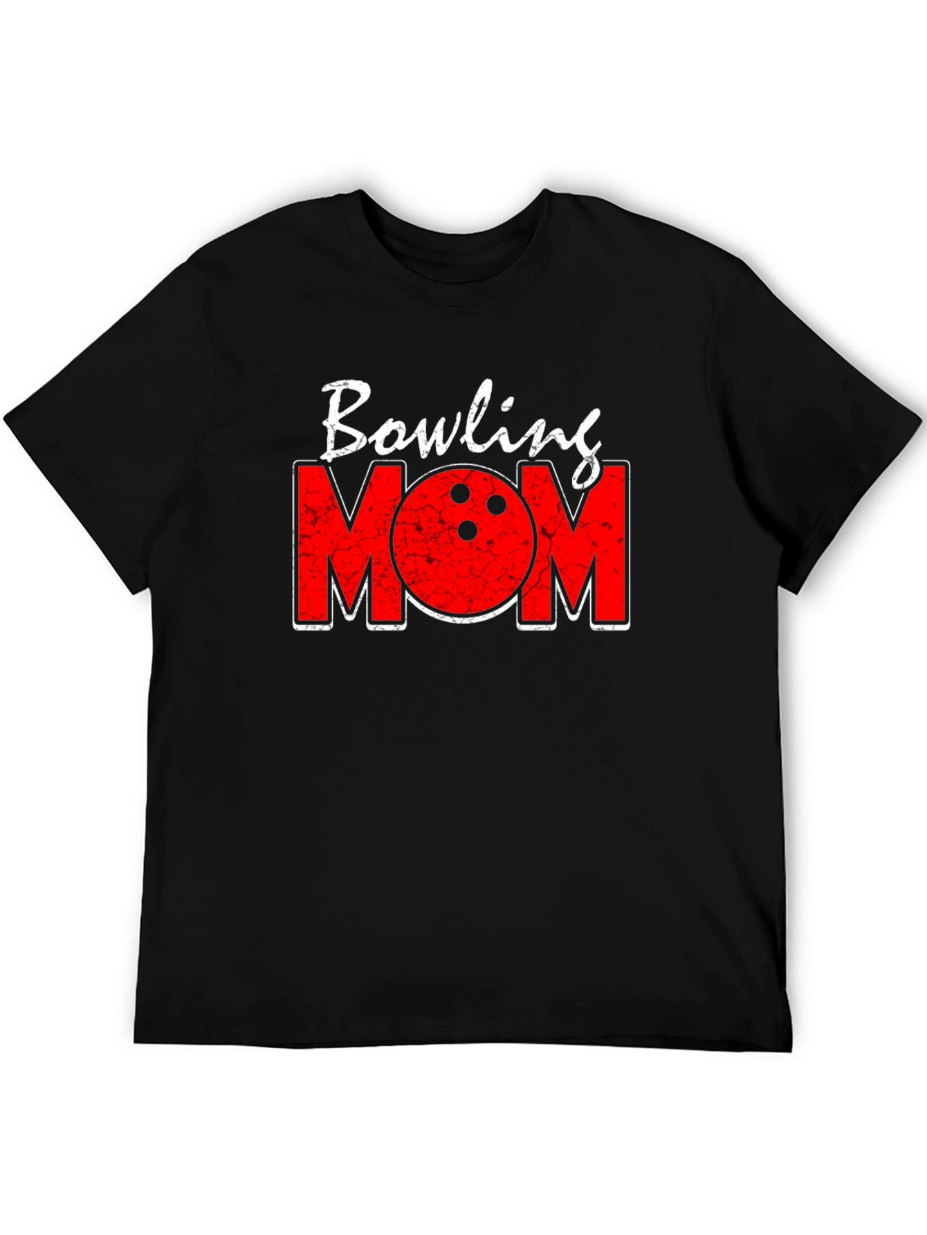 Bowling Mom Graphic T-Shirt - Black Tee