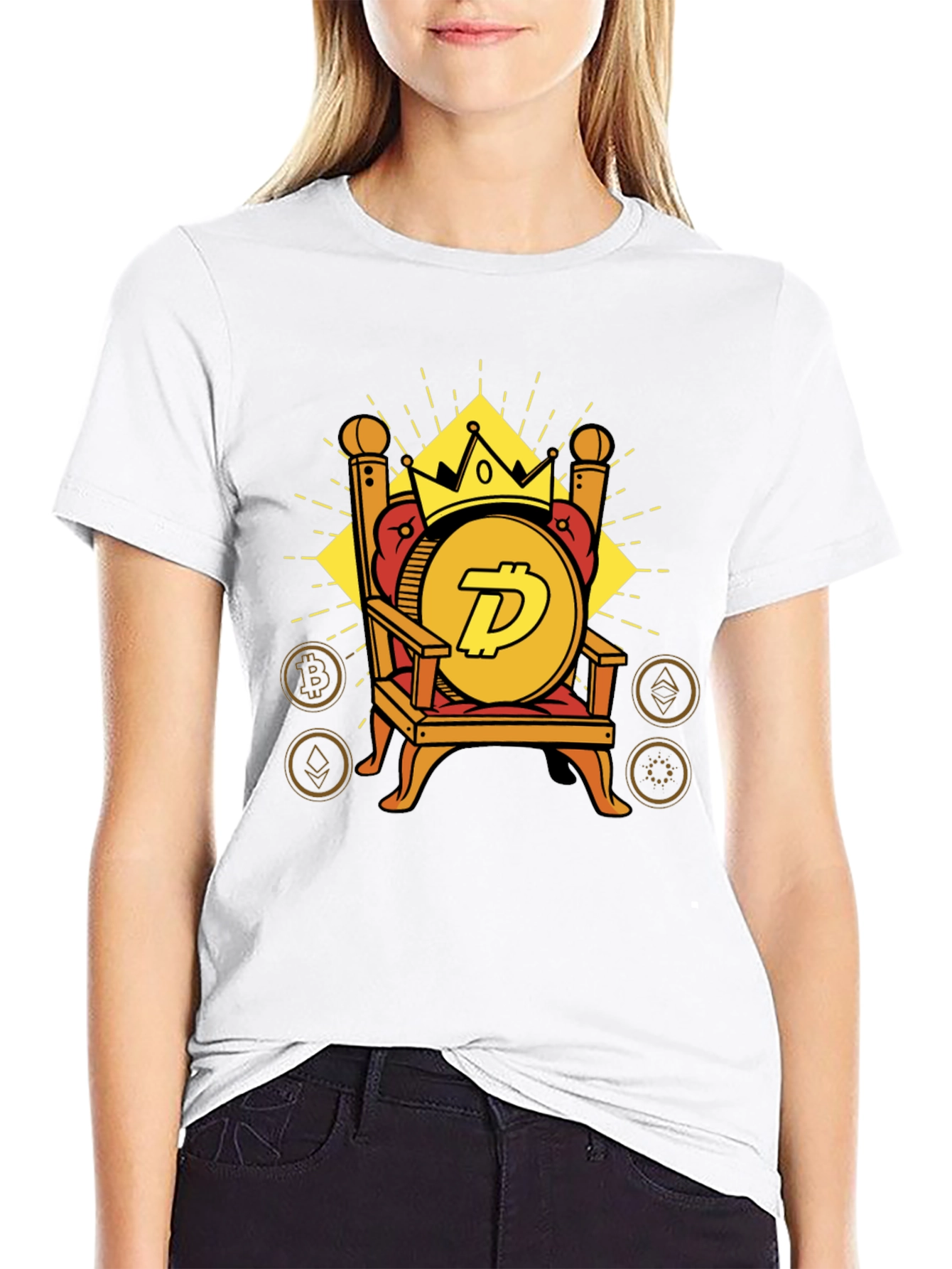 Doge King T-Shirt - Crypto Throne Tee