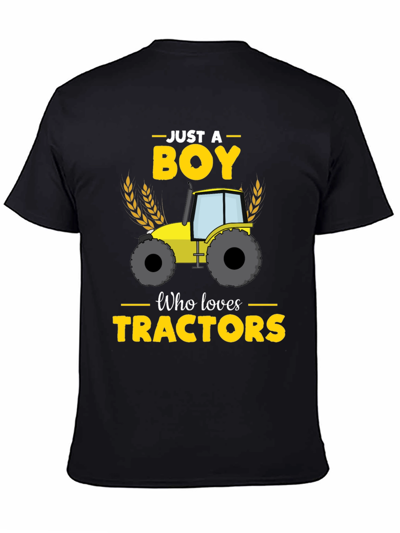 Boy Who Loves Tractors Graphic Tee