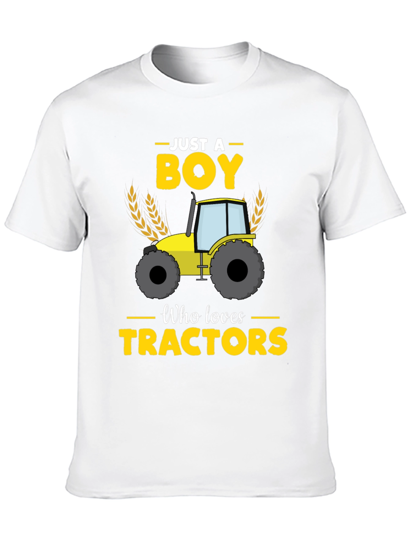 Boy Who Loves Tractors Graphic Tee
