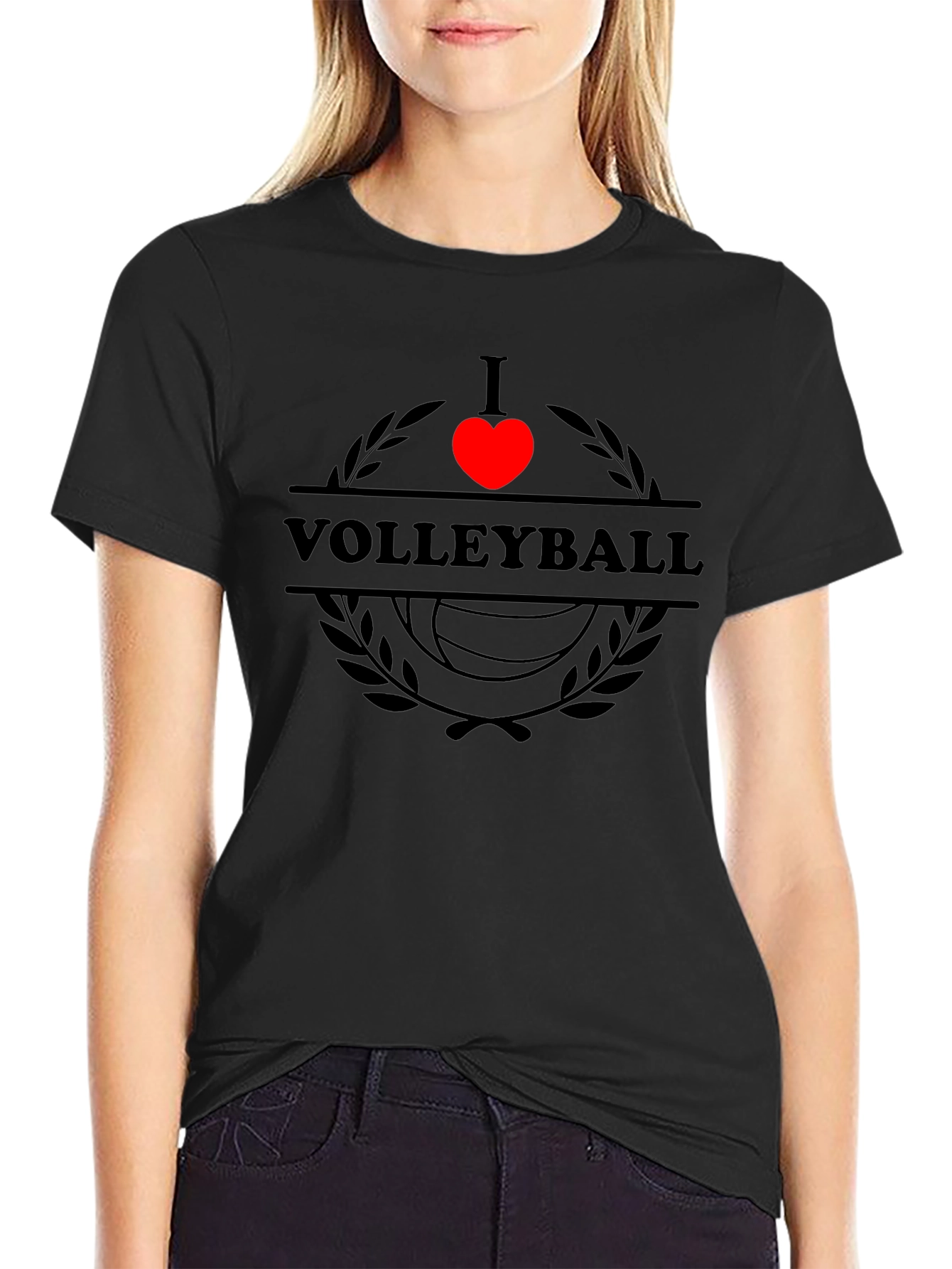 I Heart Volleyball T-Shirt - Stylish Sportswear