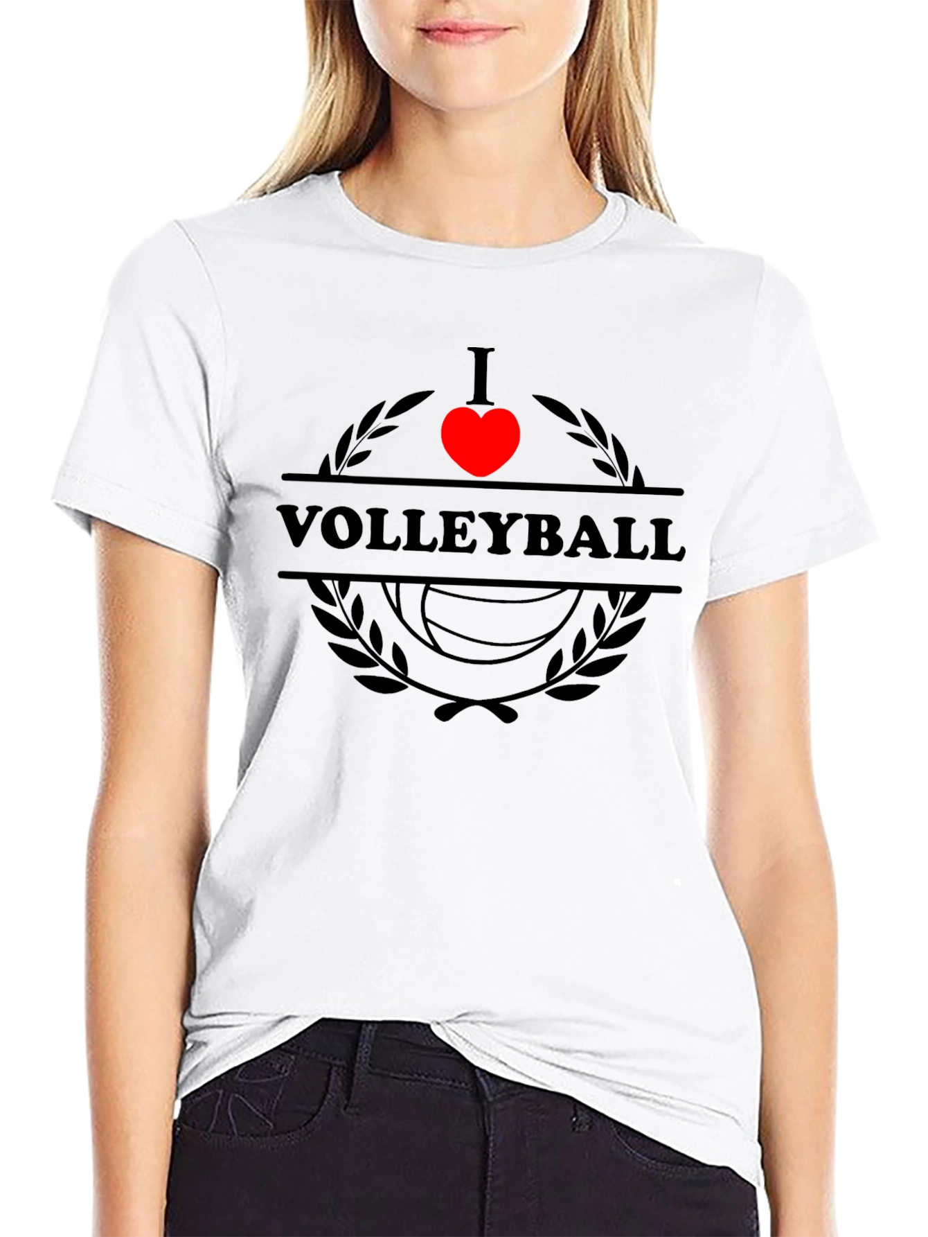 I Heart Volleyball T-Shirt - Stylish Sportswear