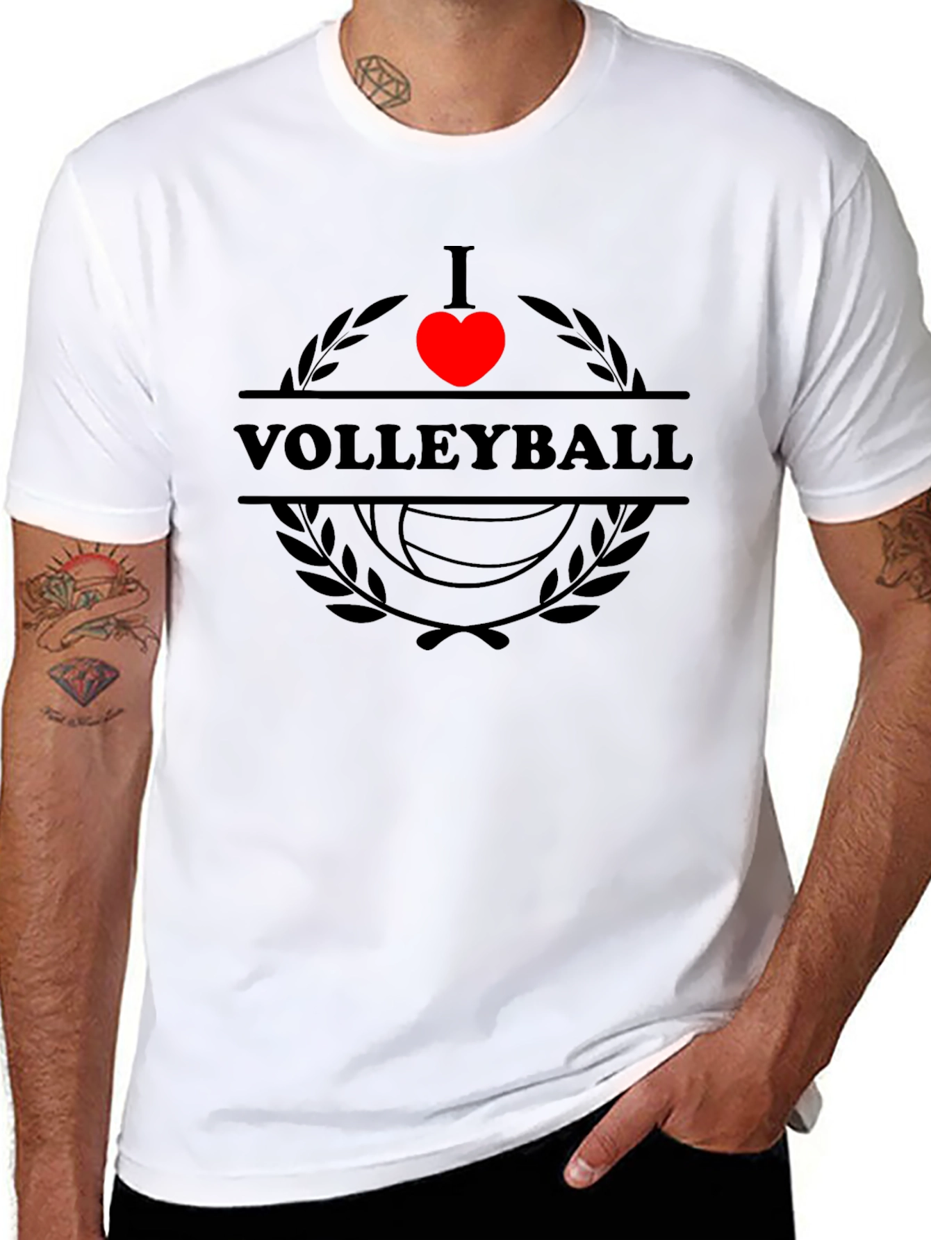 I Heart Volleyball T-Shirt - Stylish Sportswear