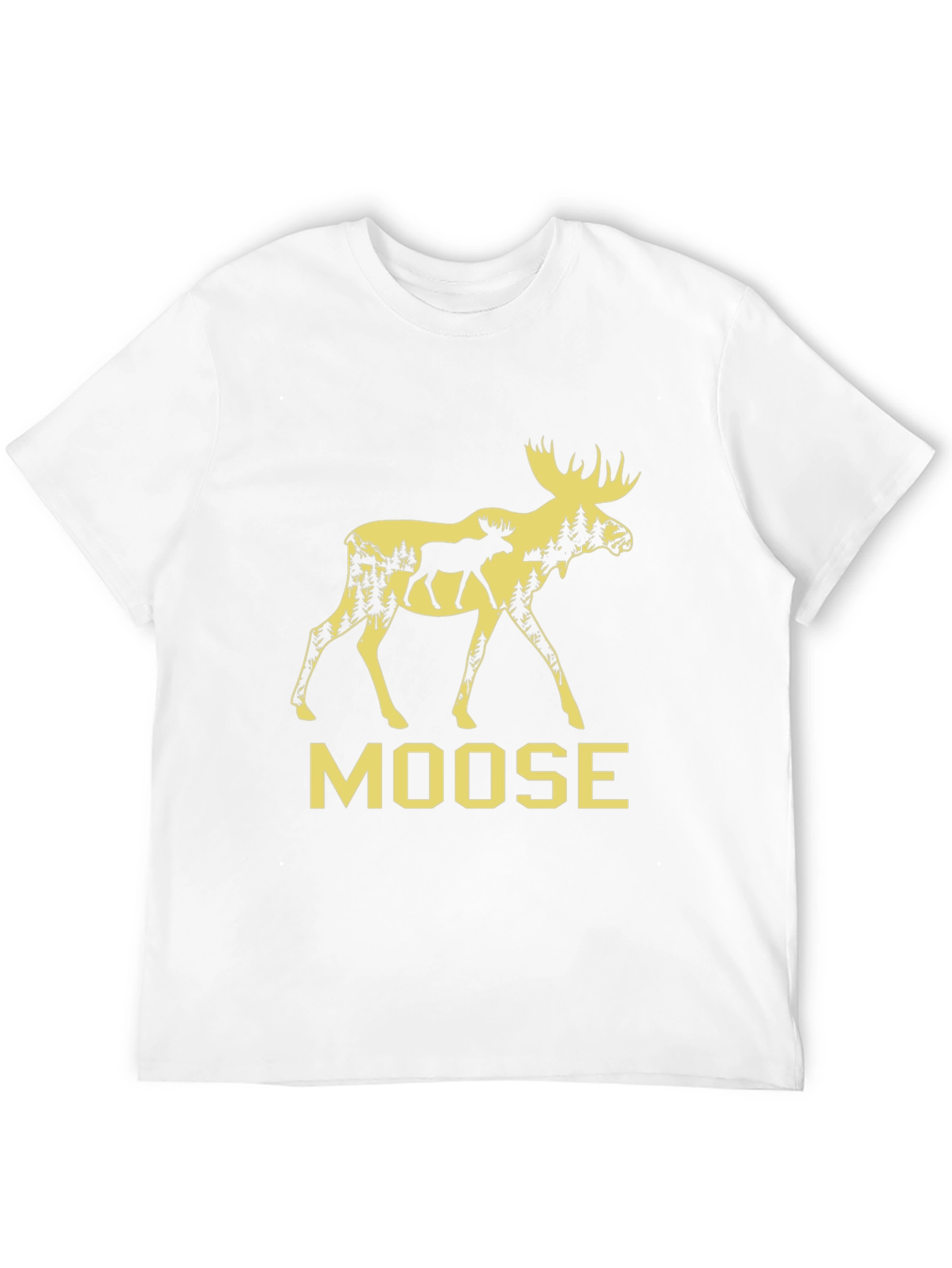 Moose Graphic Tee - Nature Inspired Mens T-Shirt