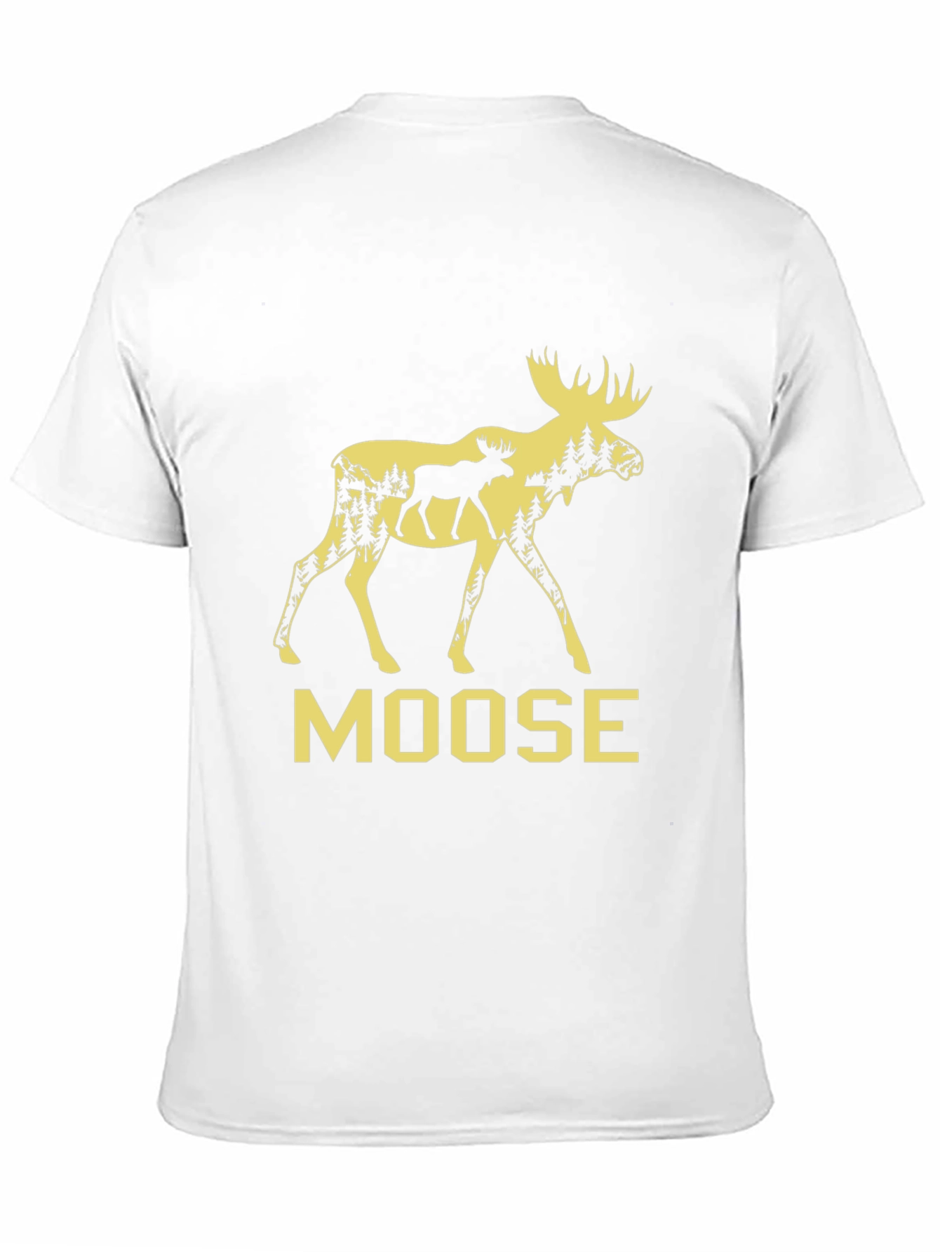 Moose Graphic Tee - Nature Inspired Mens T-Shirt