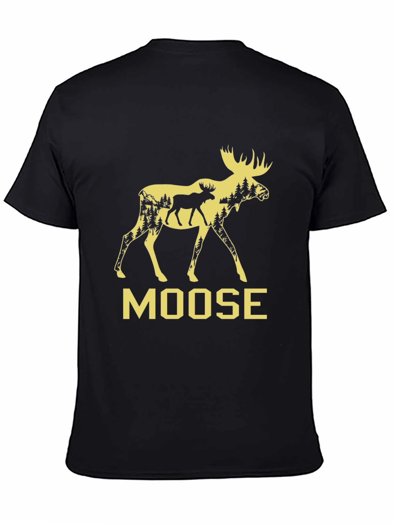 Moose Graphic Tee - Nature Inspired Mens T-Shirt